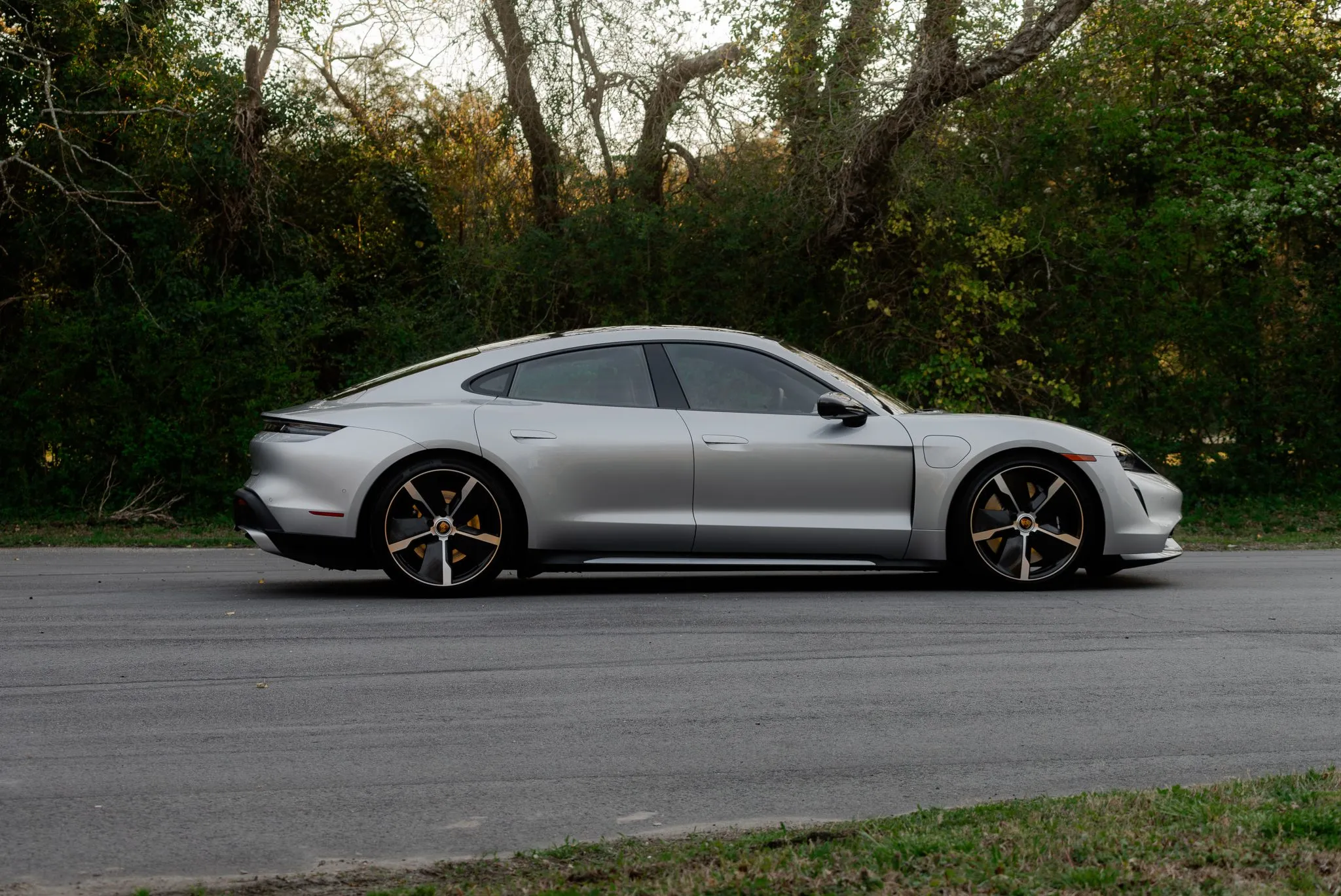 2020 Porsche Taycan Turbo in Dolomite Silver Metallic