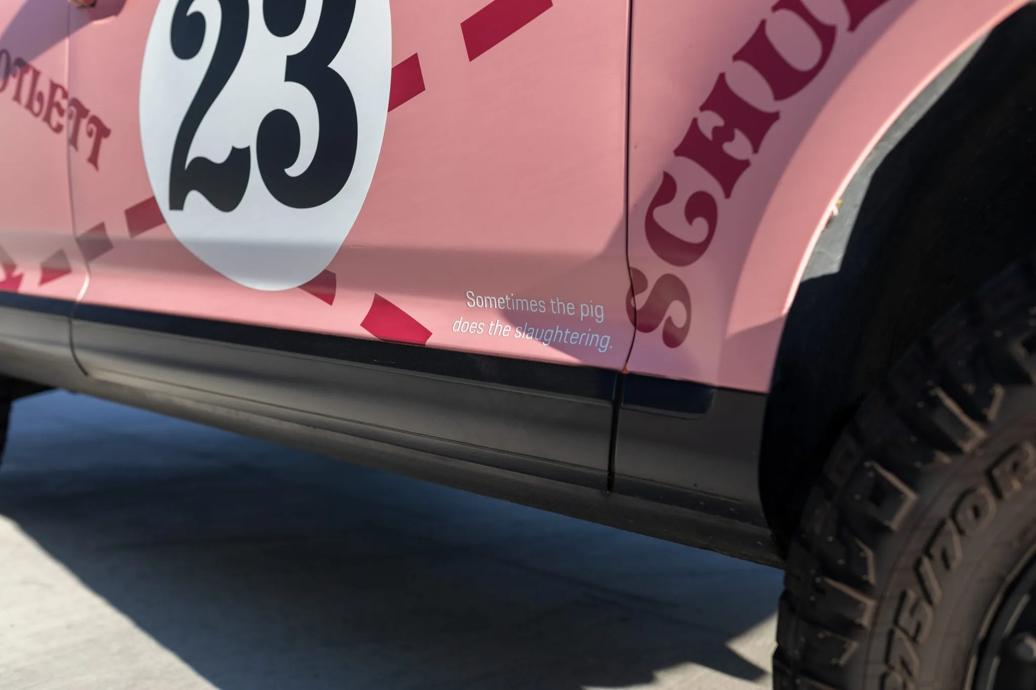 2003 Porsche Cayenne Turbo in Pink Pig