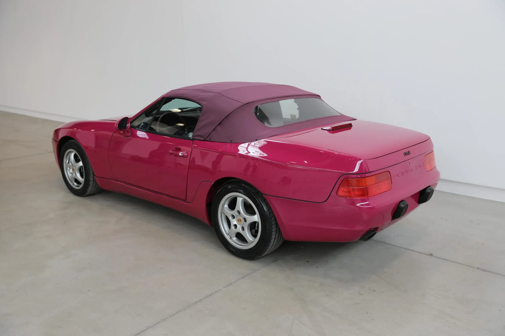 1992 Porsche 968 Cabriolet in Rubystone Red