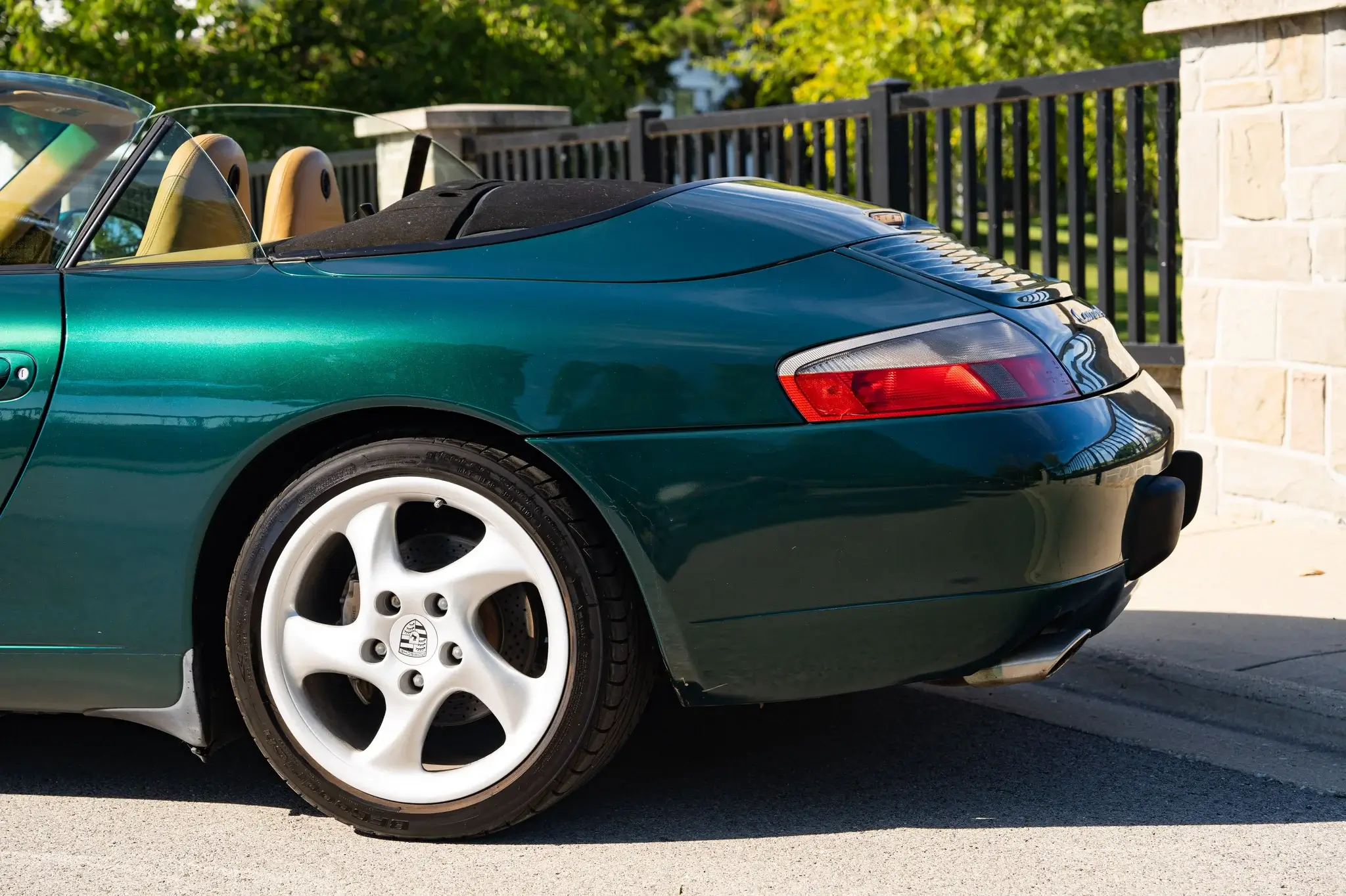 2001 Porsche 911 Carrera 4 Cabriolet in Rainforest Green Metallic
