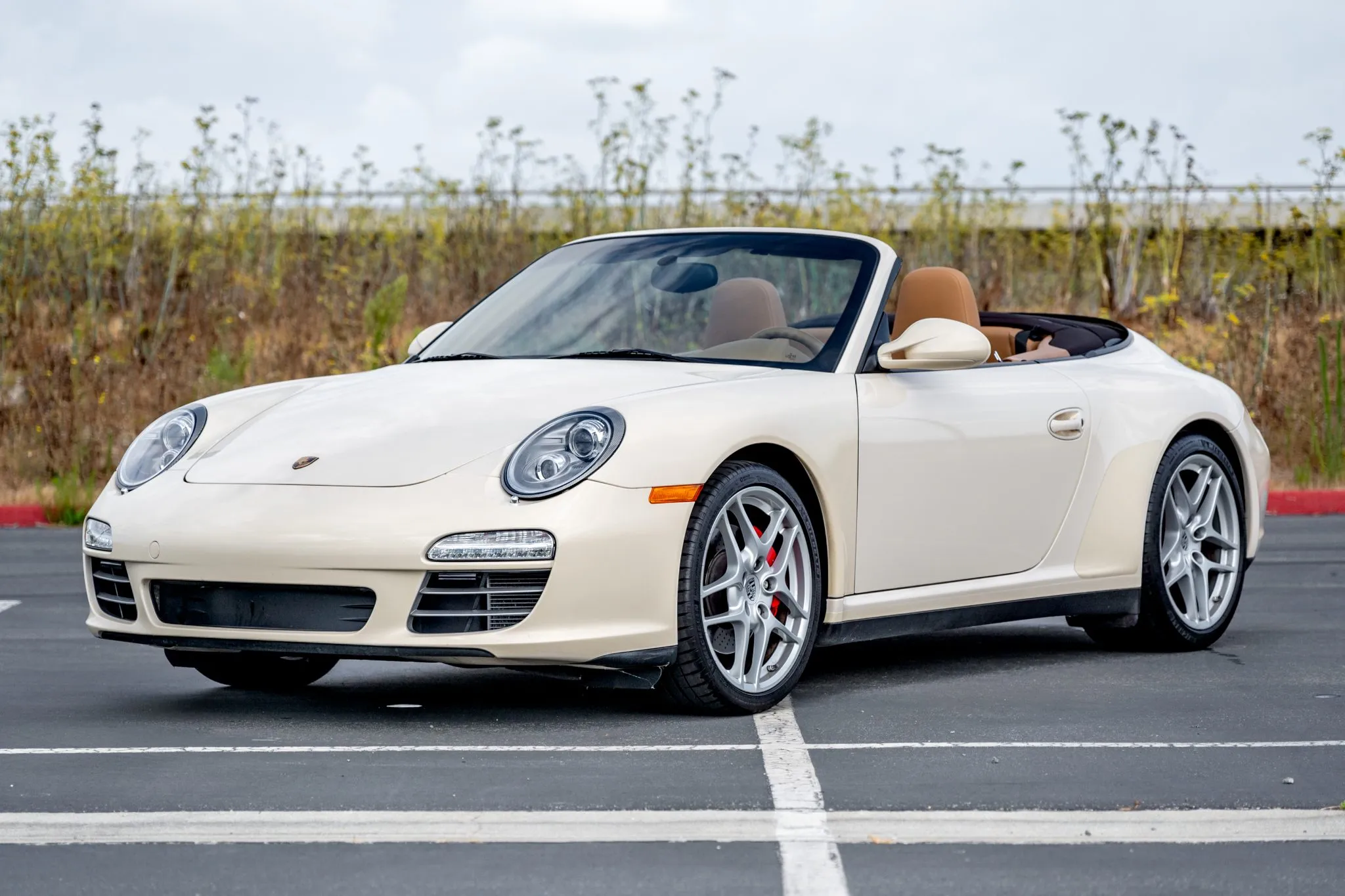 2009 Porsche 911 Carrera 4S Cabriolet in Cream White