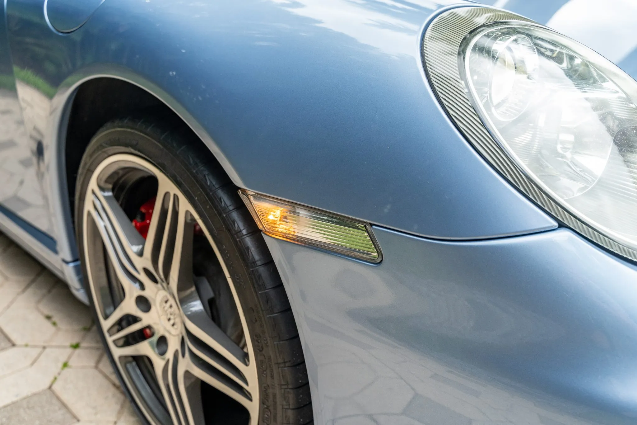 2008 Porsche 911 Turbo Coupe 6-Speed in Horizon Blue Metallic