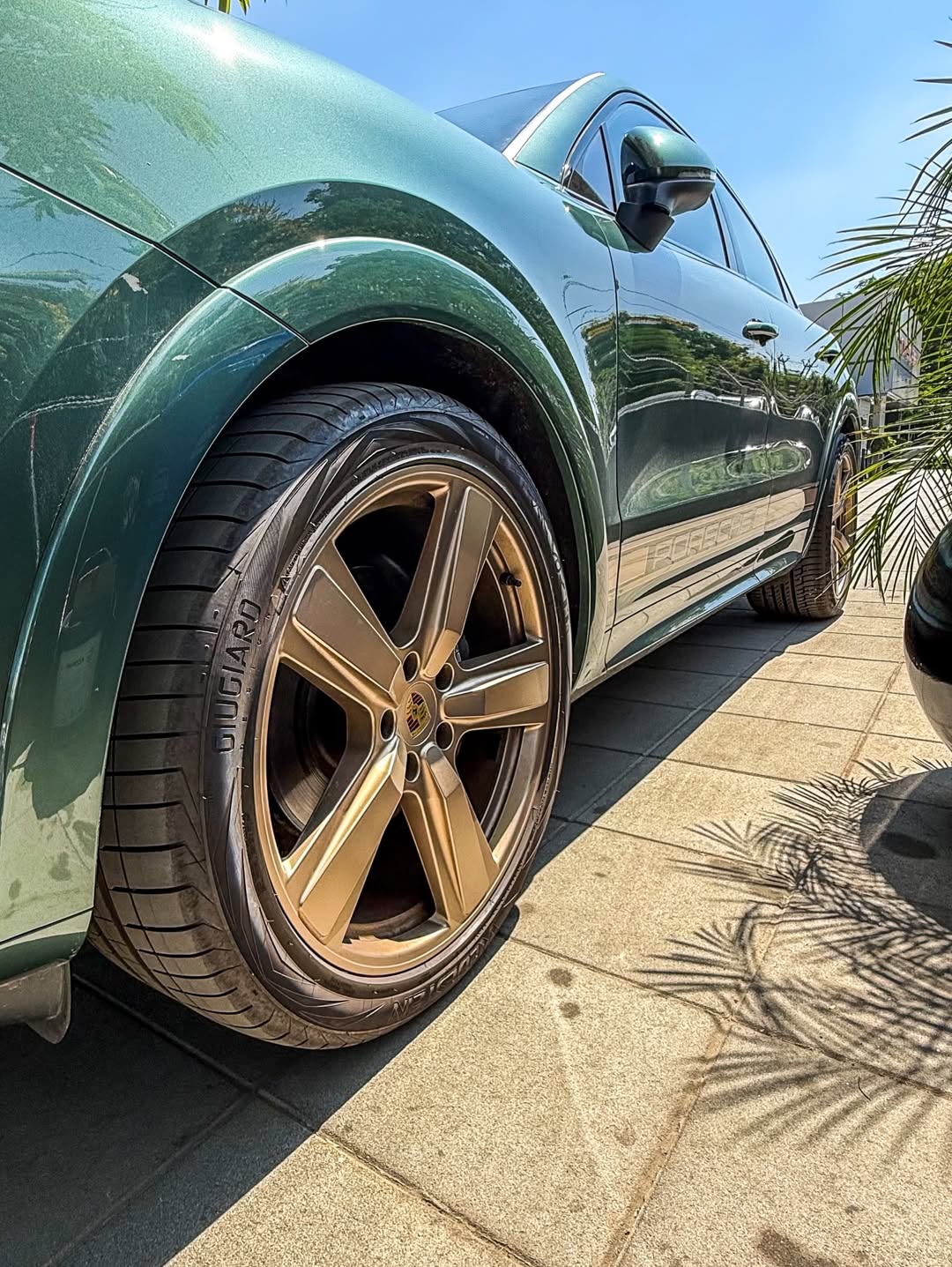 2025 Porsche Cayenne in Morning Dew Green Metallic