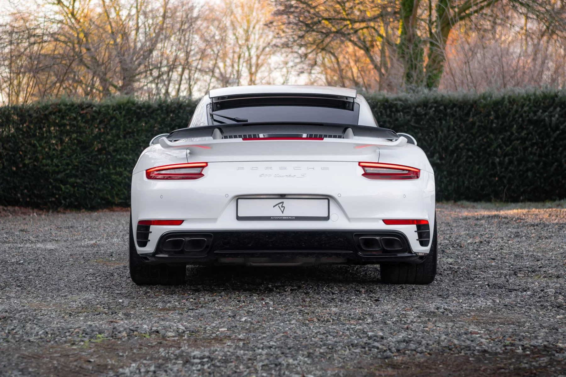 2018 Porsche 911 Turbo S in Oryx White Pearl