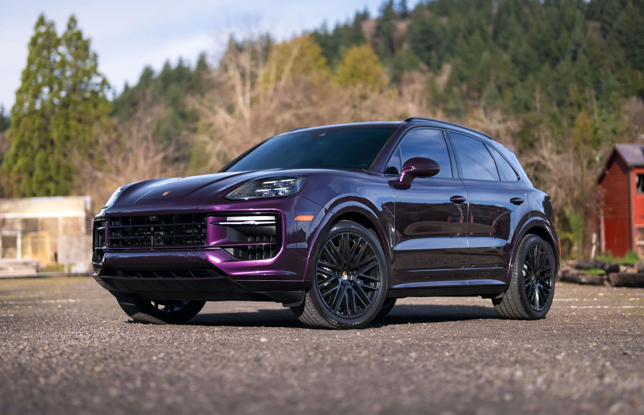 2024 Porsche Cayenne S in Merlin Purple Metallic