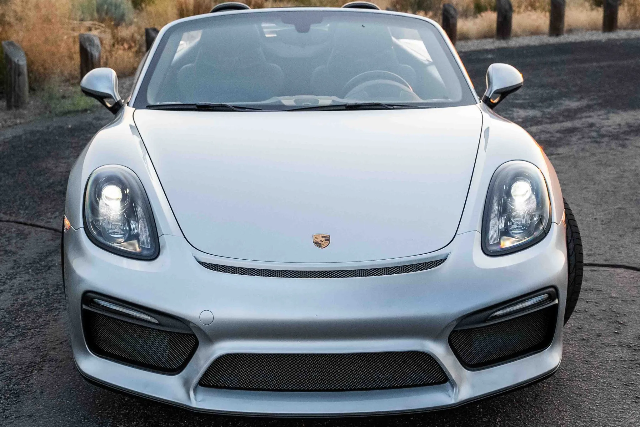 2016 Porsche Boxster Spyder in Rhodium Silver Metallic