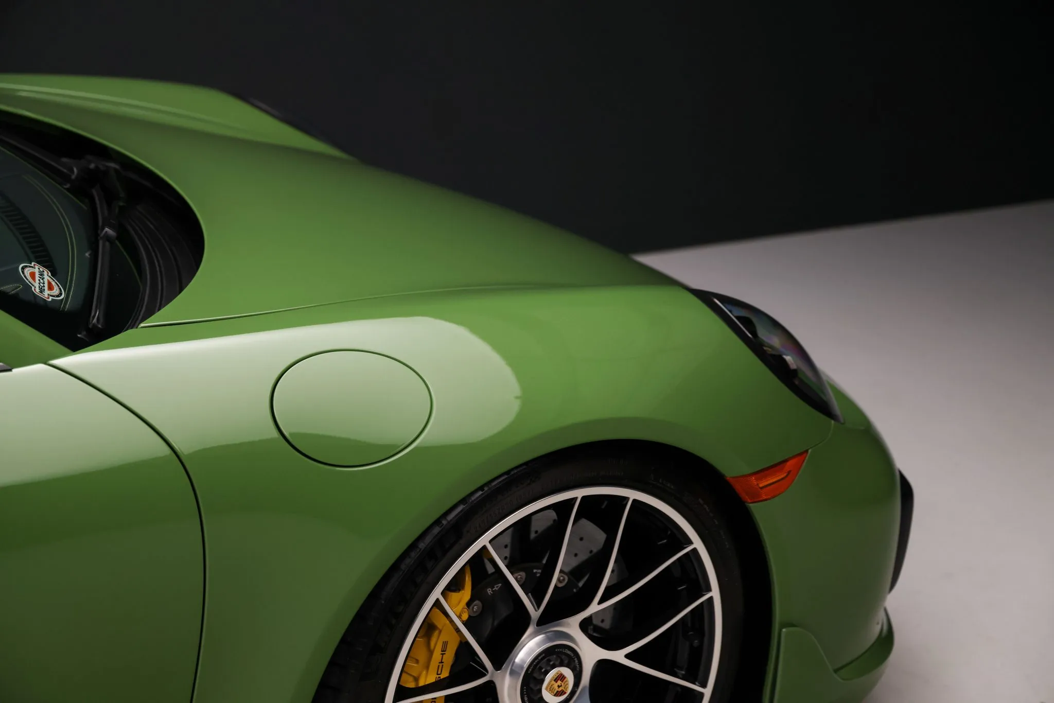 2019 Porsche 911 Turbo S Coupe in Olive Green
