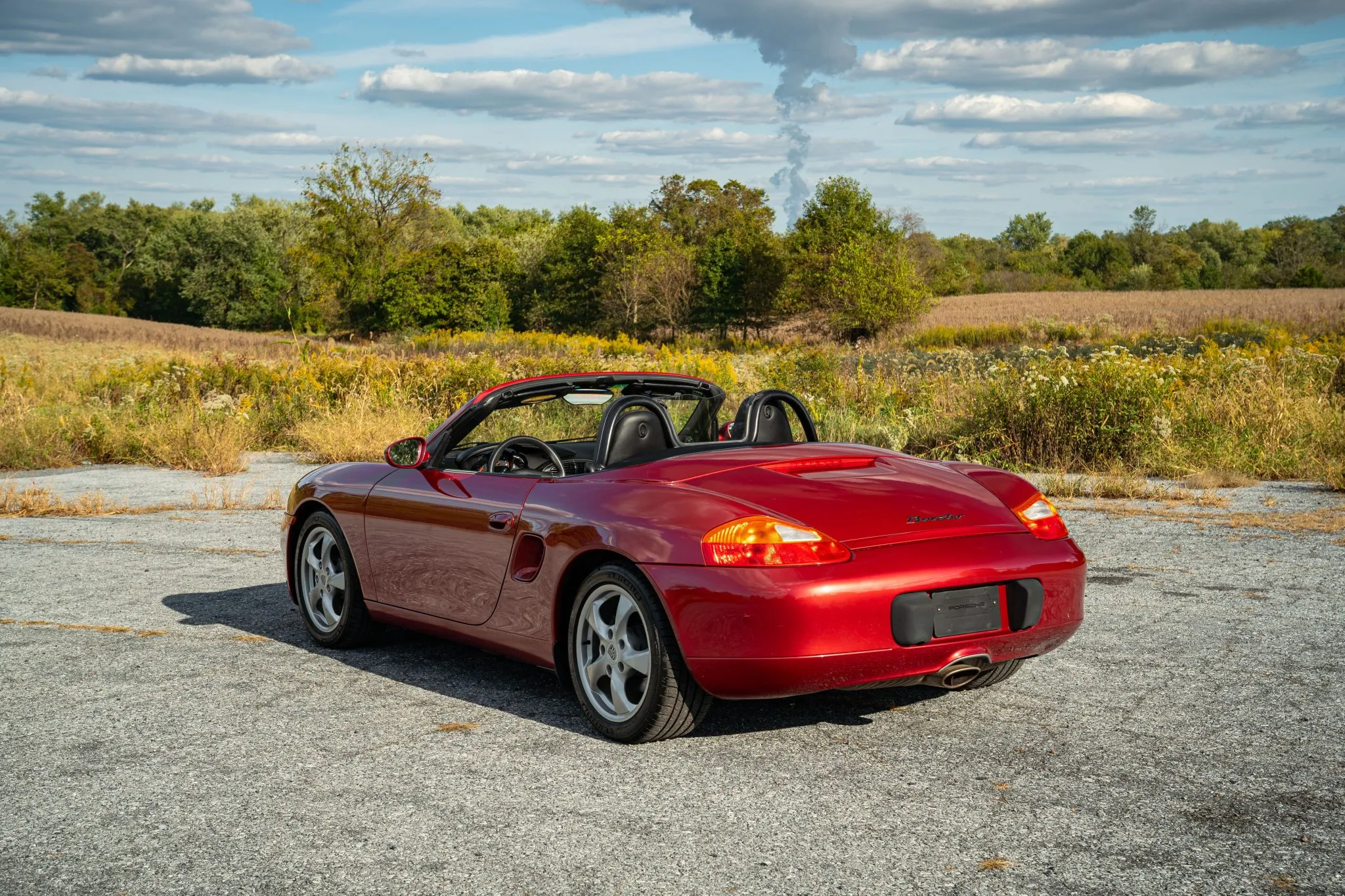 2001 Porsche Boxster in Orient Red Metallic