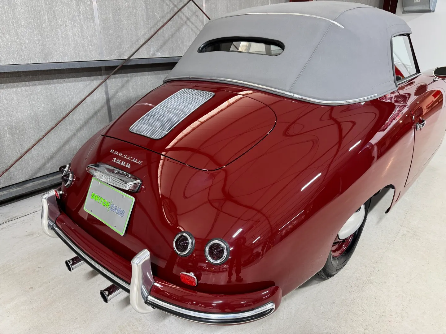 1953 Porsche 356 Pre-A Cabriolet in Strawberry Red