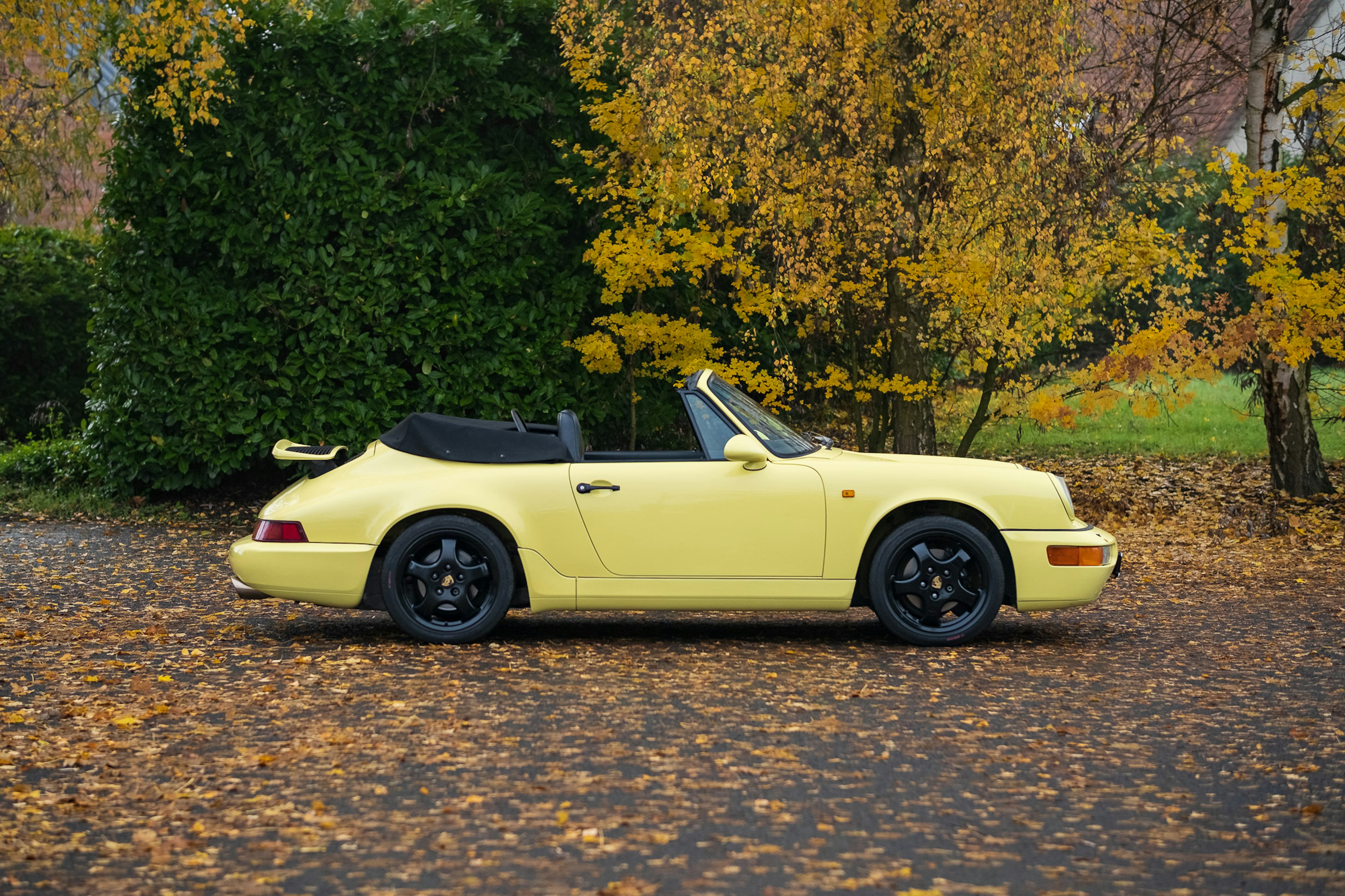 1991 Porsche 911 Carrera 2 Cabriolet in Summer Yellow