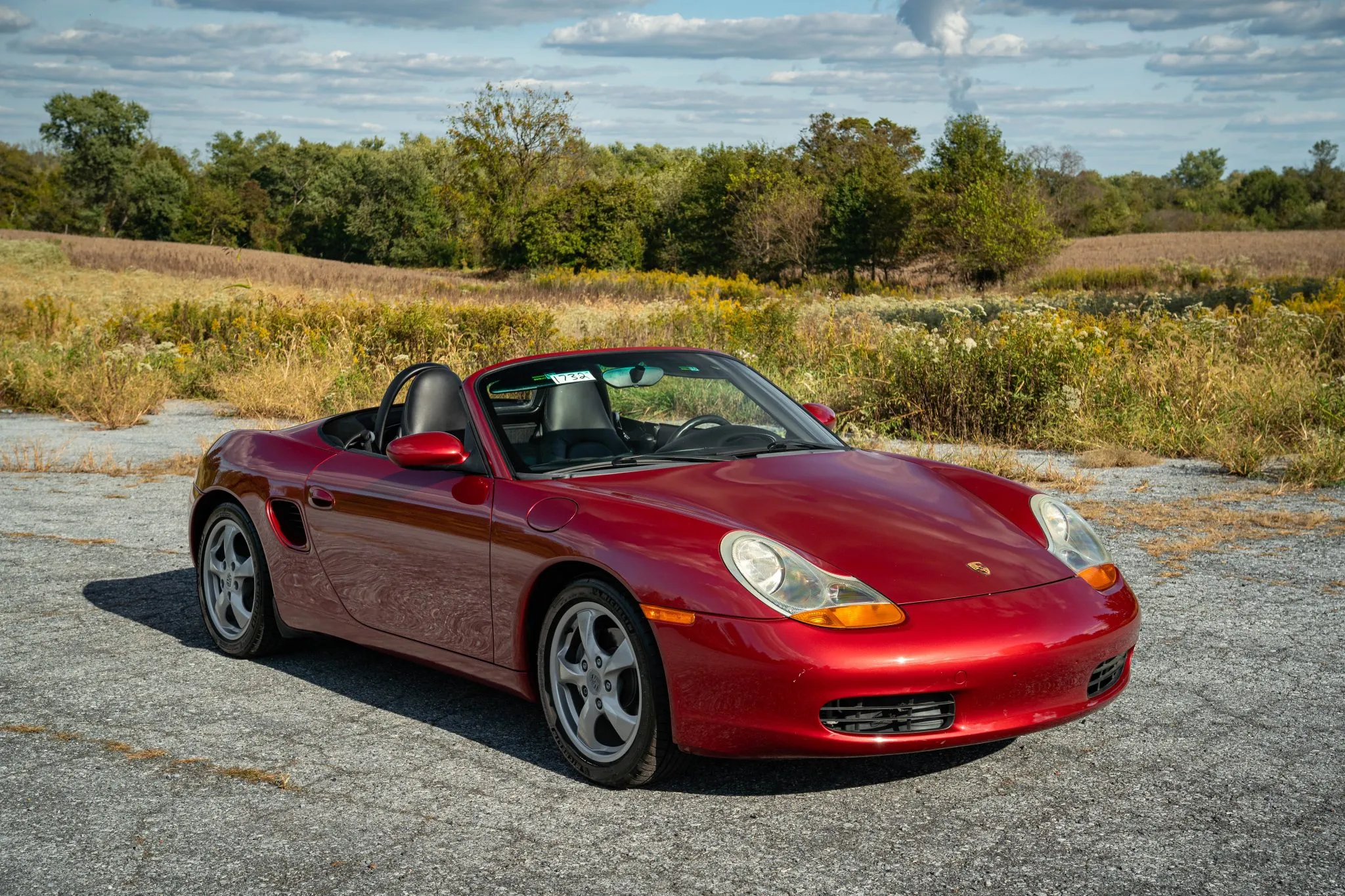 2001 Porsche Boxster in Orient Red Metallic