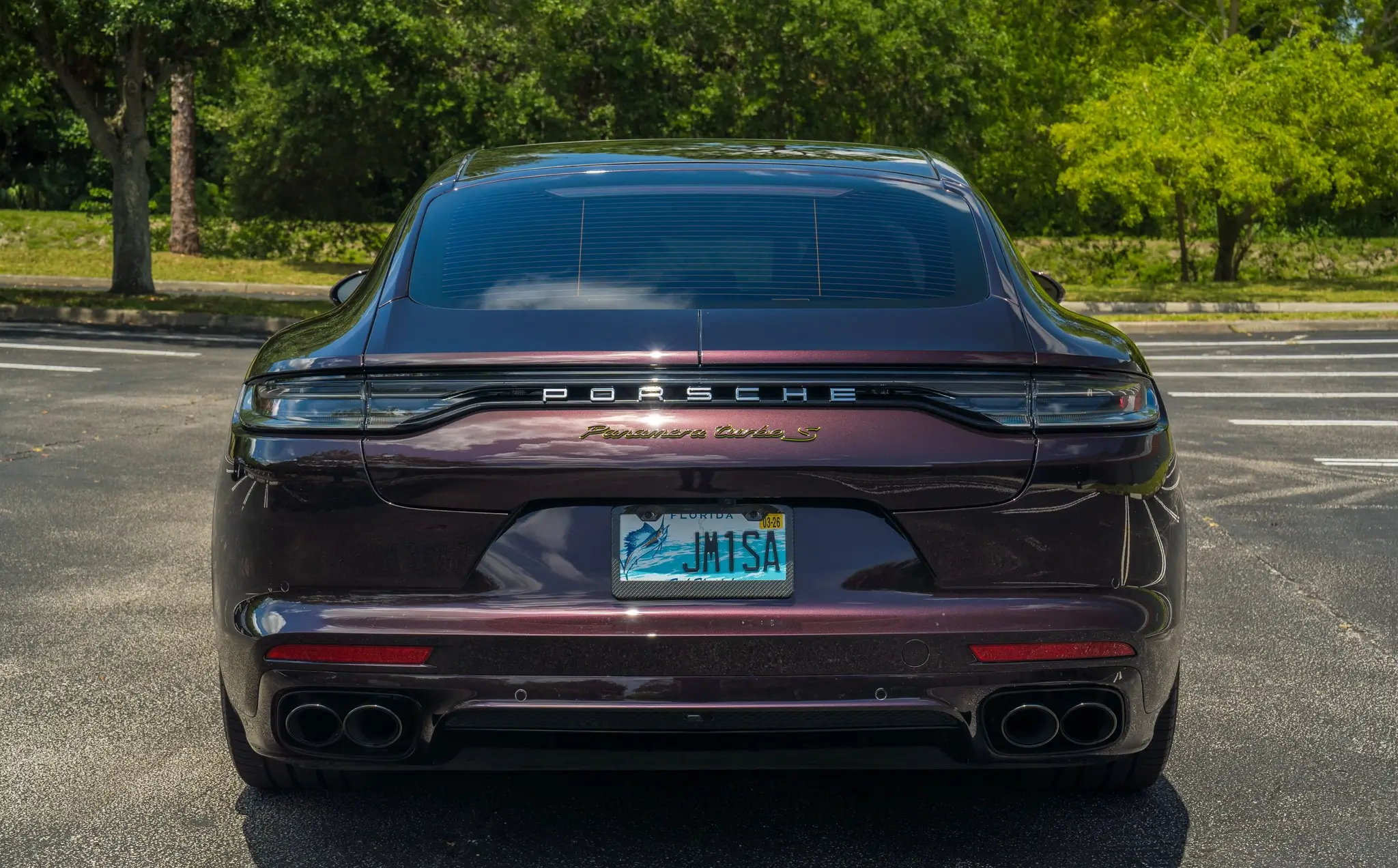 2021 Porsche Panamera Turbo S E-Hybrid in Amethyst Metallic