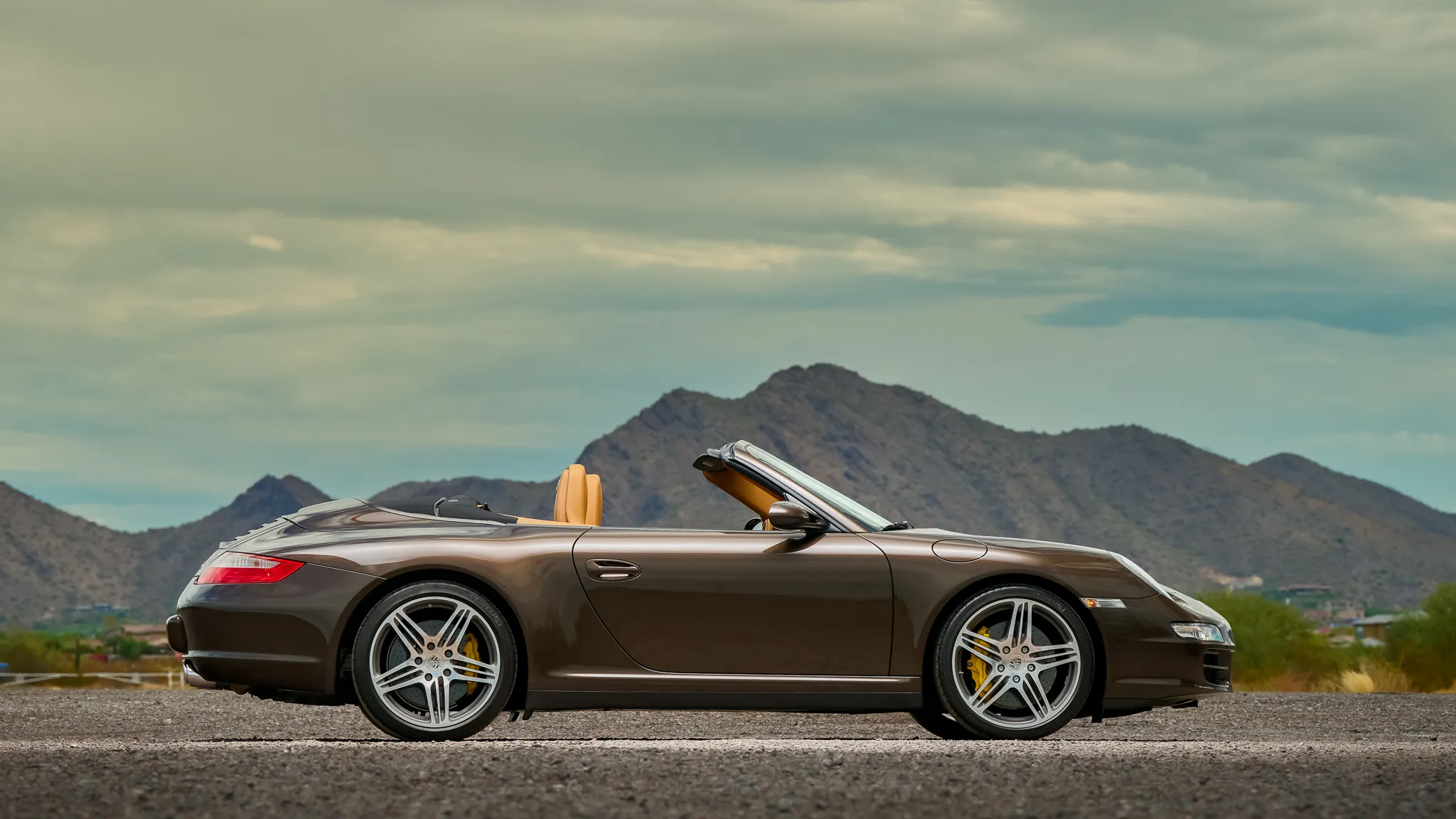 2008 Porsche 911 Carrera 4S Cabriolet in Macadamia Metallic