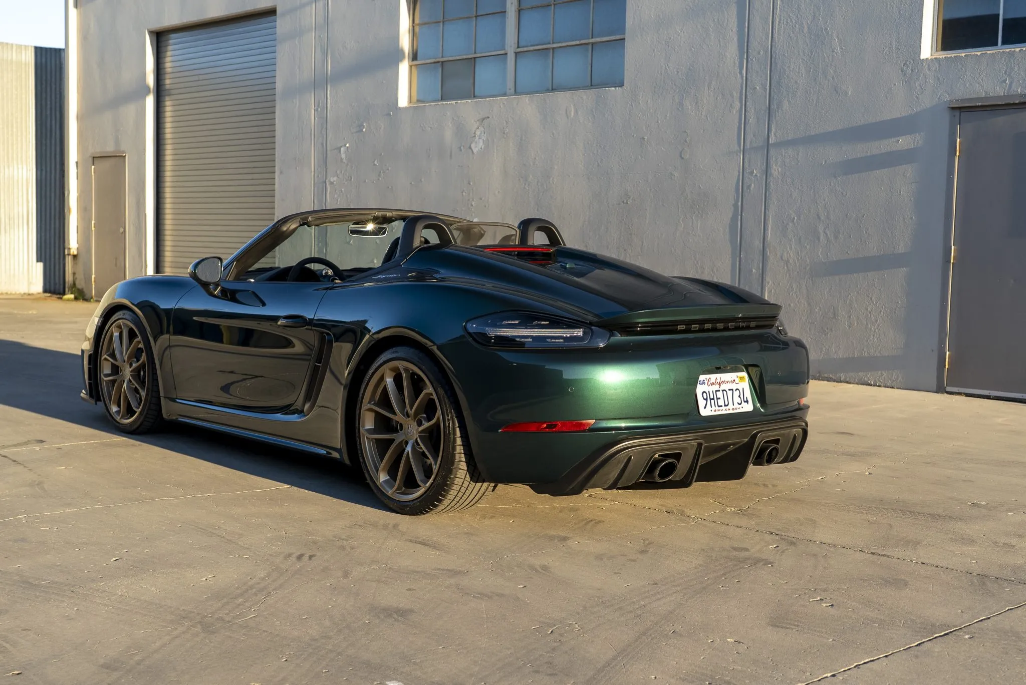 2023 Porsche 718 Spyder in Jet Green Metallic