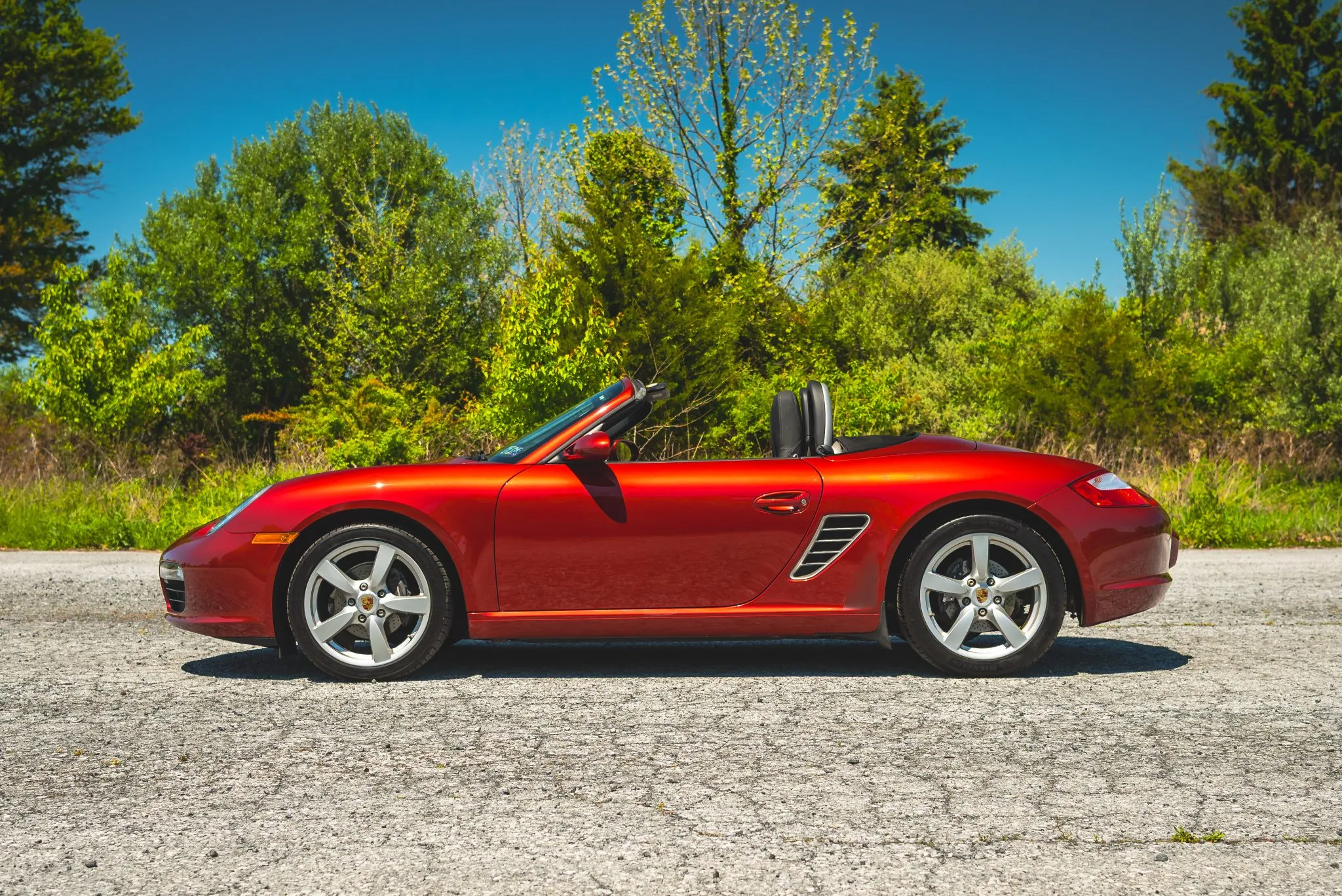 2008 Porsche Boxster in Ruby Red Metallic