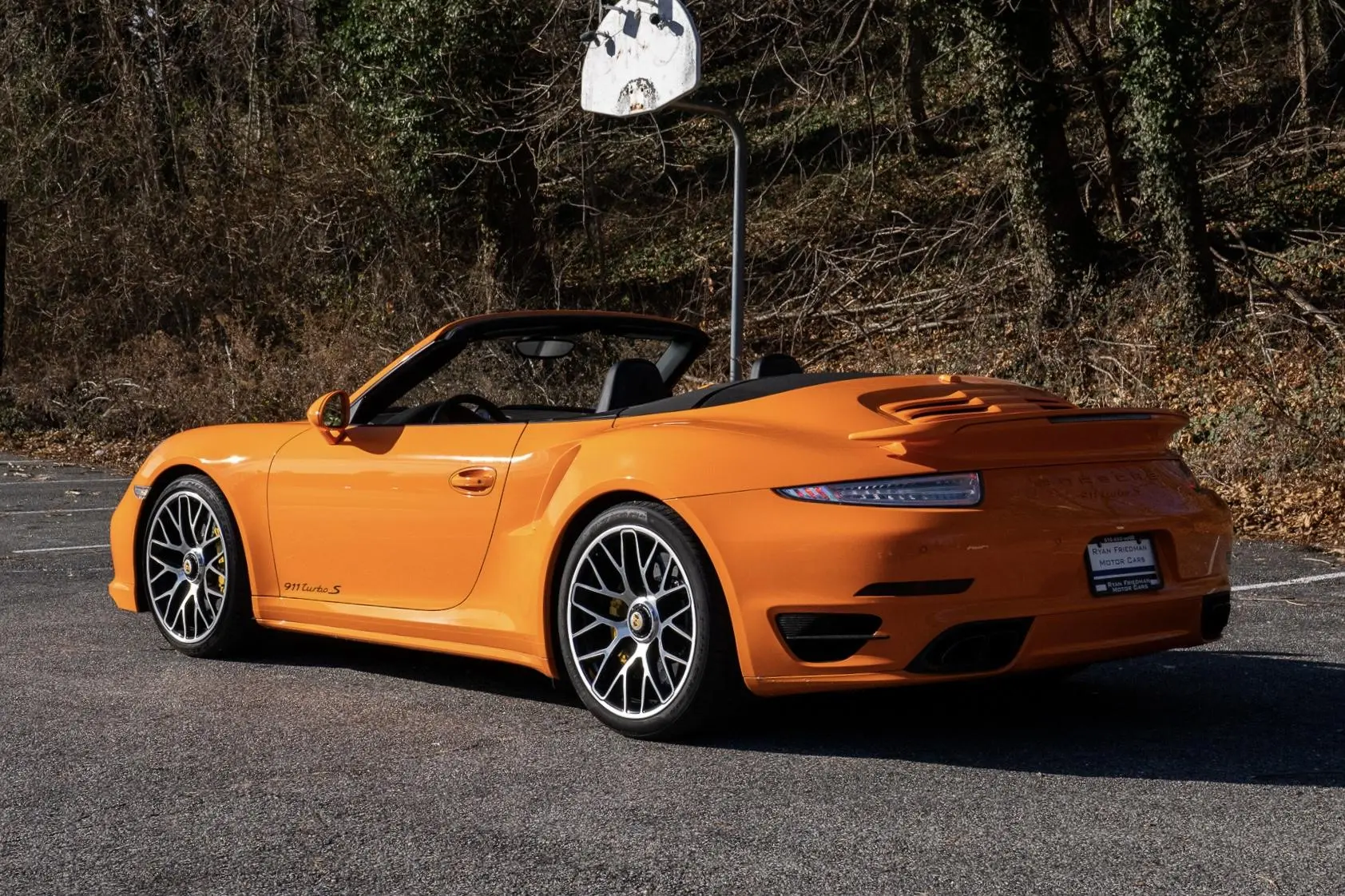 2014 Porsche 911 Turbo S Cabriolet in Pastel Orange