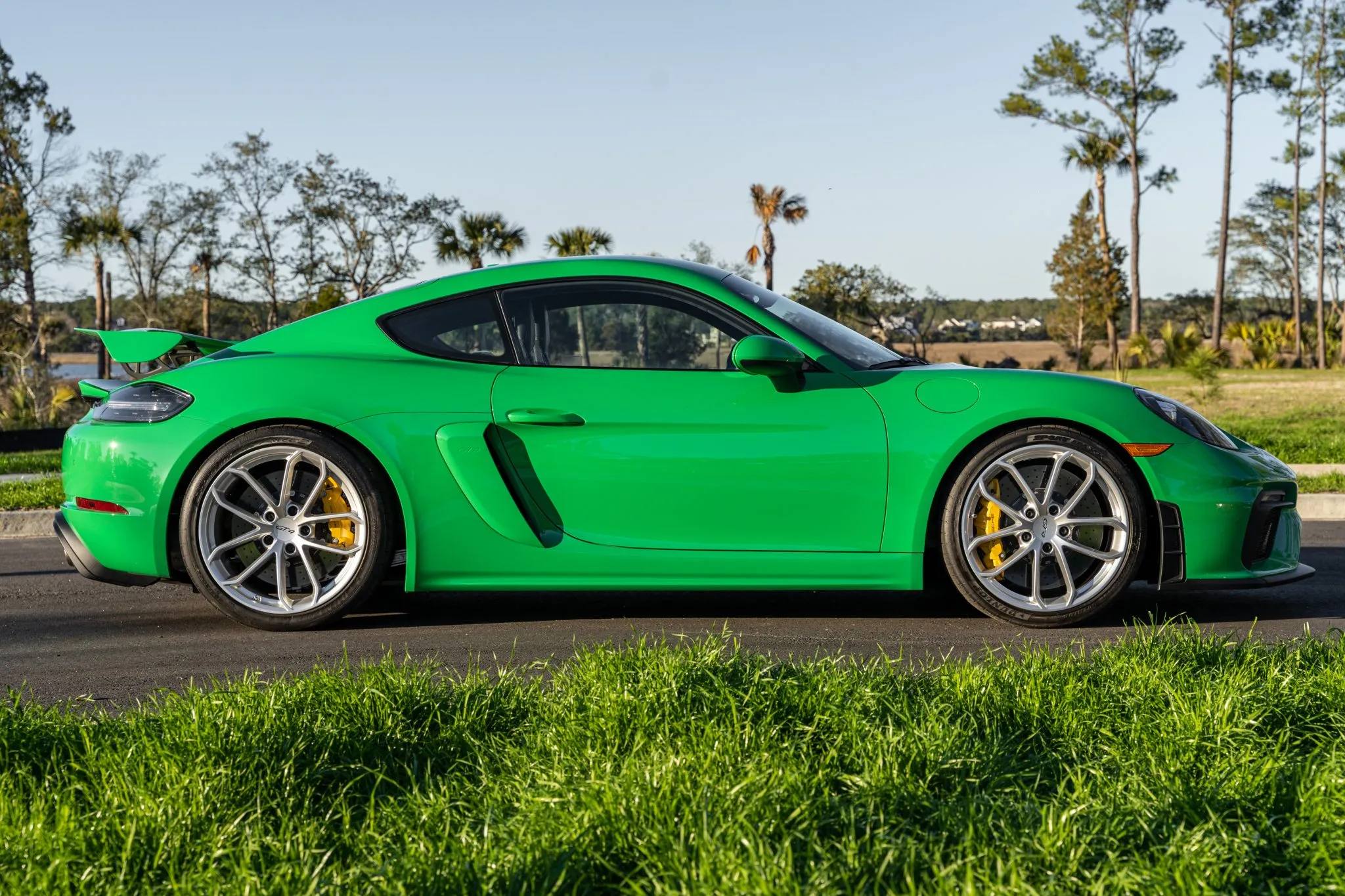 2021 Porsche 718 Cayman GT4 in Python Green