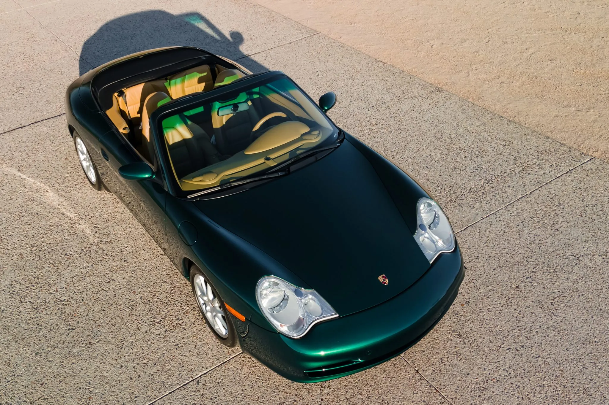 2002 Porsche 911 Carrera Cabriolet in Rainforest Green Metallic