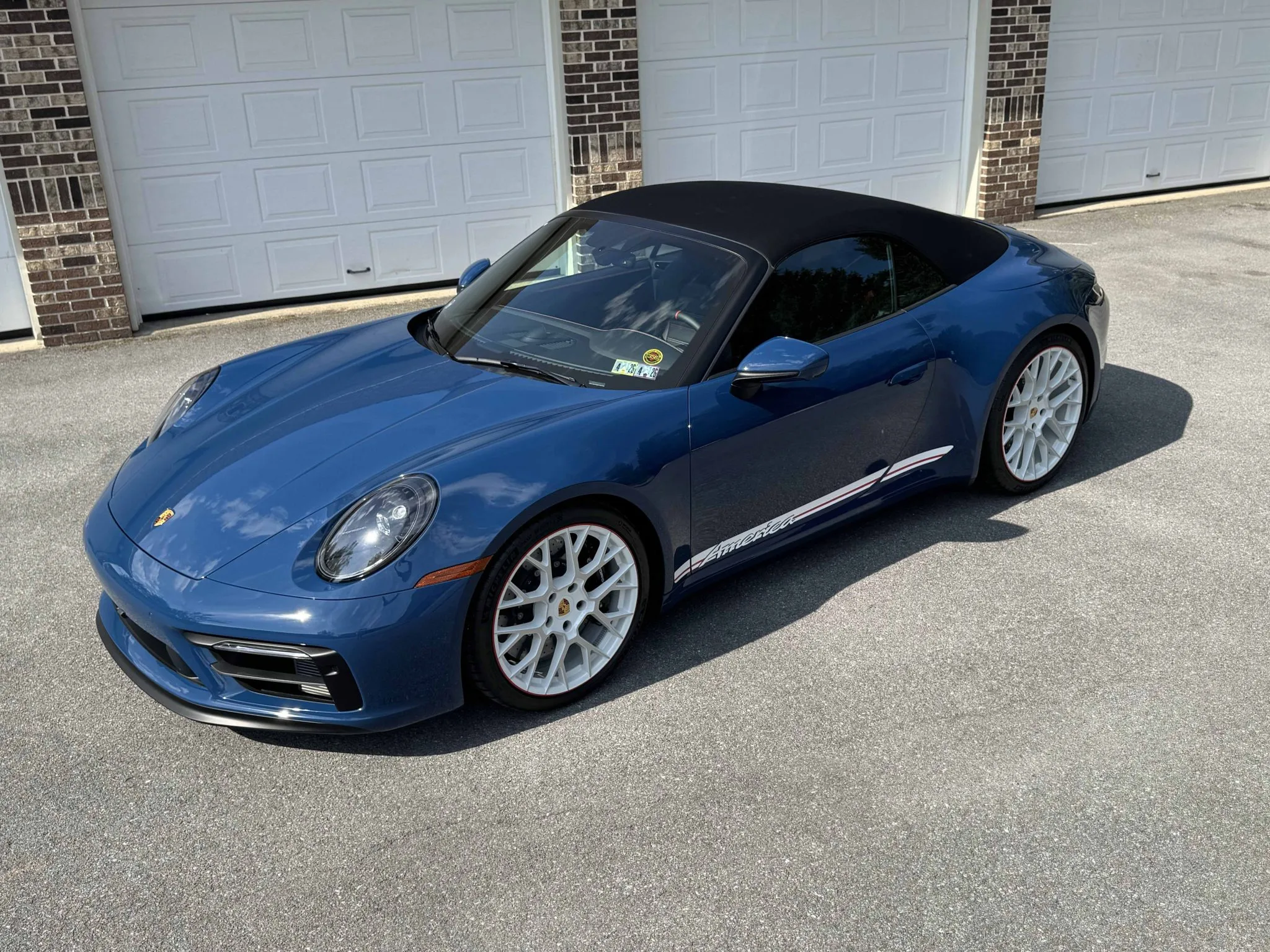 2023 Porsche 911 Carrera GTS Cabriolet America Edition in Azure Blue