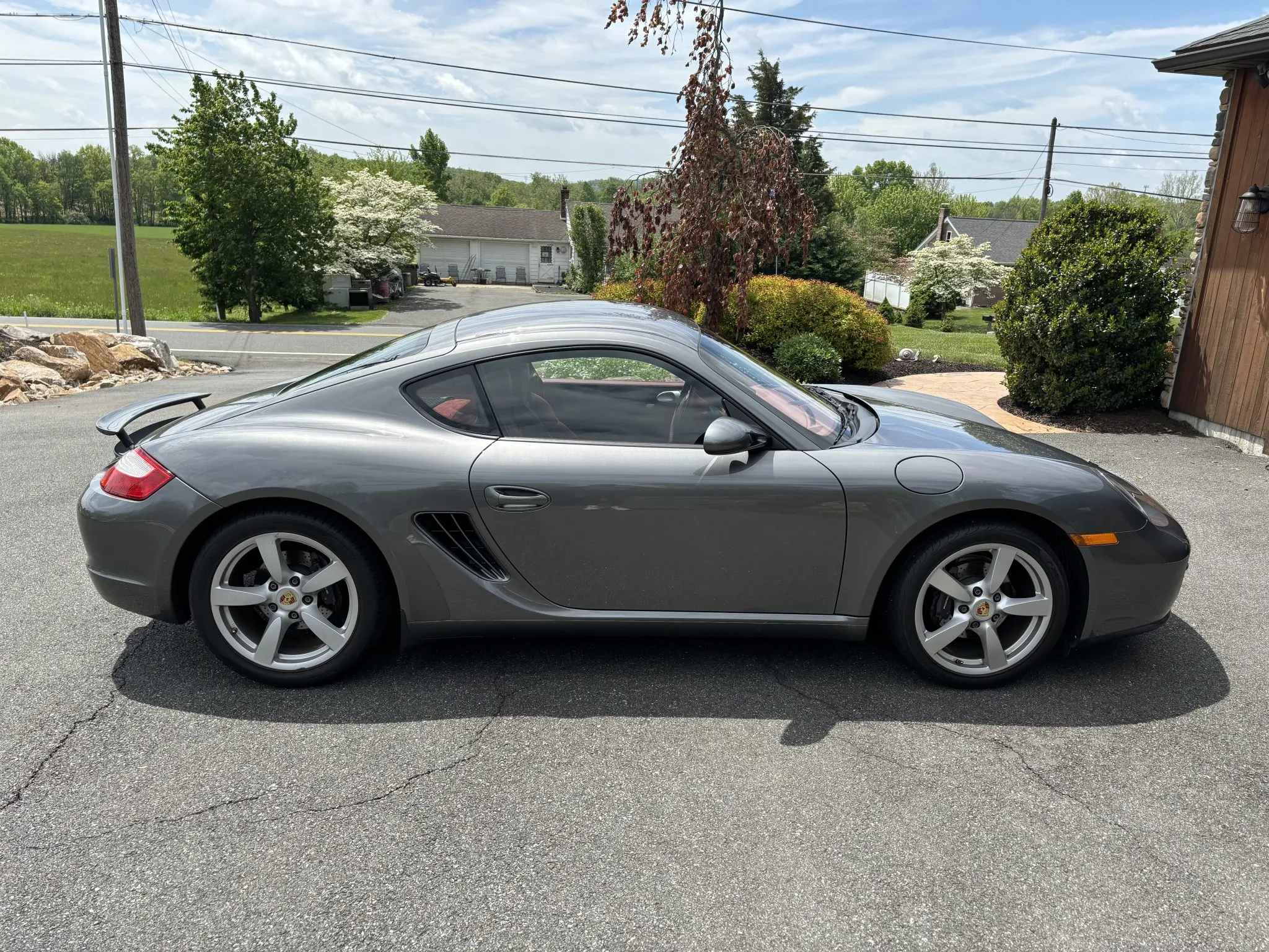 2008 Porsche Cayman in Meteor Grey Metallic