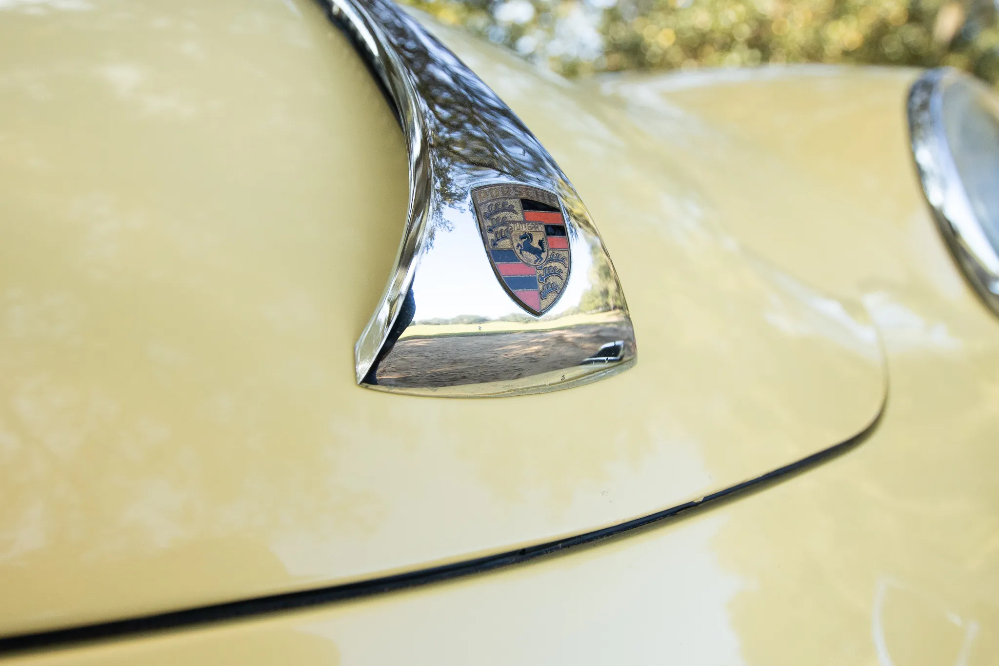 1962 Porsche 356B Karmann Notchback Coupe in Champagne Yellow