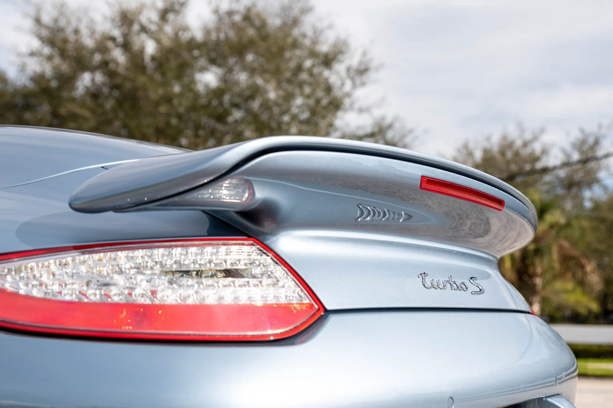 2011 Porsche 911 Turbo S Cabriolet in Ice Blue Metallic