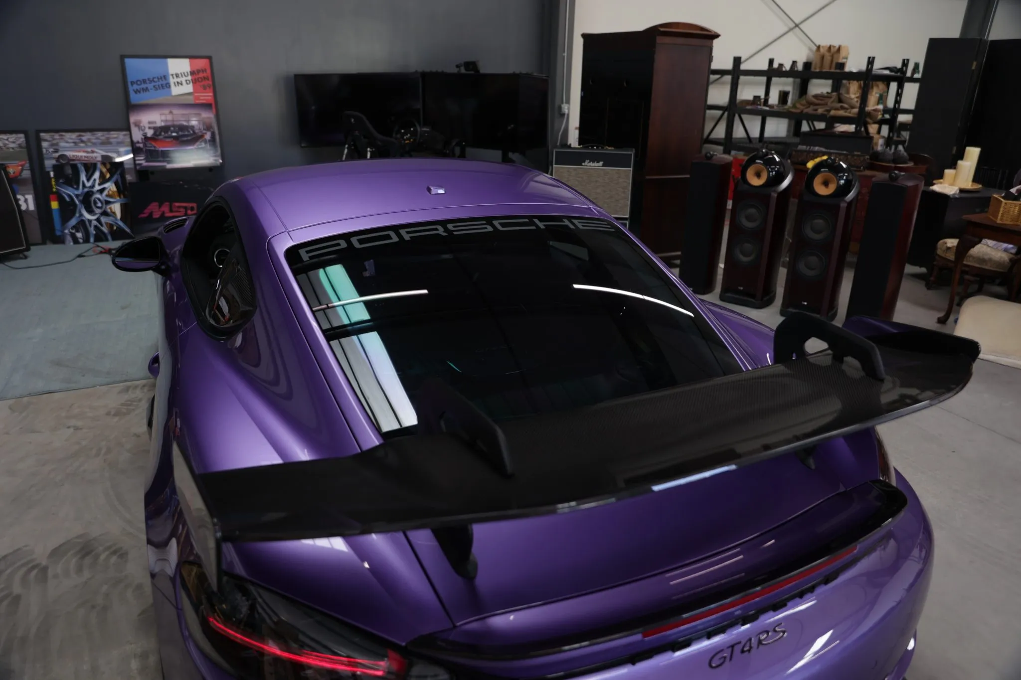 2023 Porsche 718 Cayman GT4 RS In Viola Purple Metallic