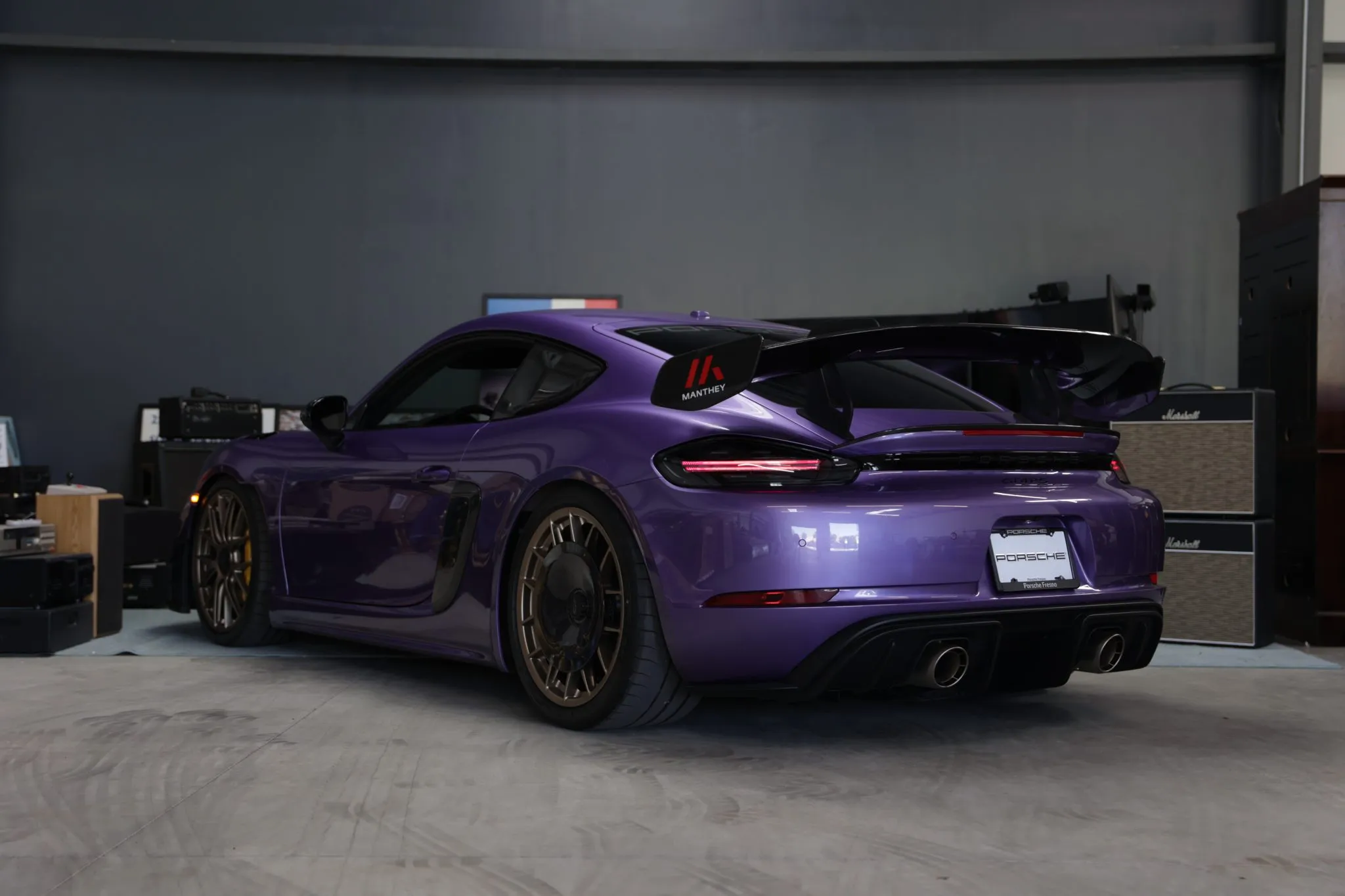 2023 Porsche 718 Cayman GT4 RS In Viola Purple Metallic