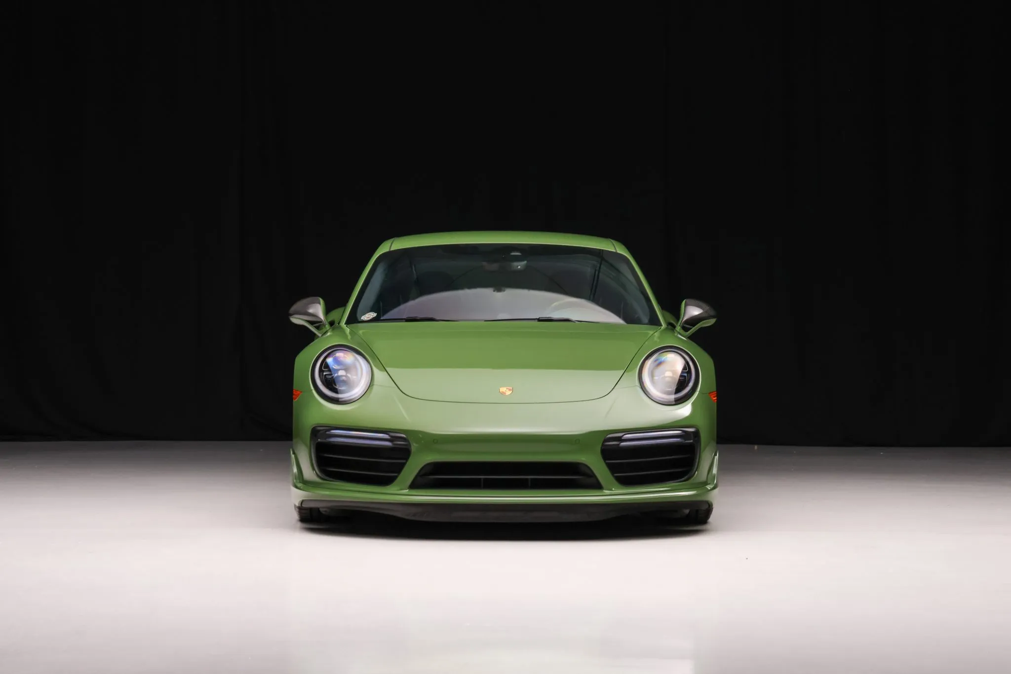 2019 Porsche 911 Turbo S Coupe in Olive Green
