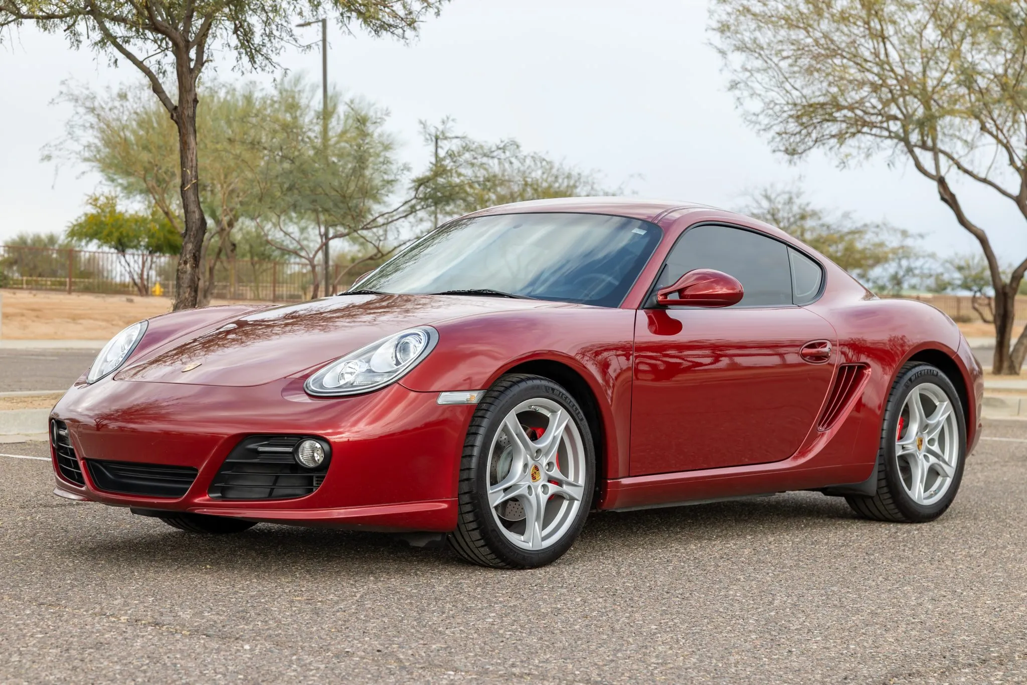 2009 Porsche Cayman S in Ruby Red Metallic