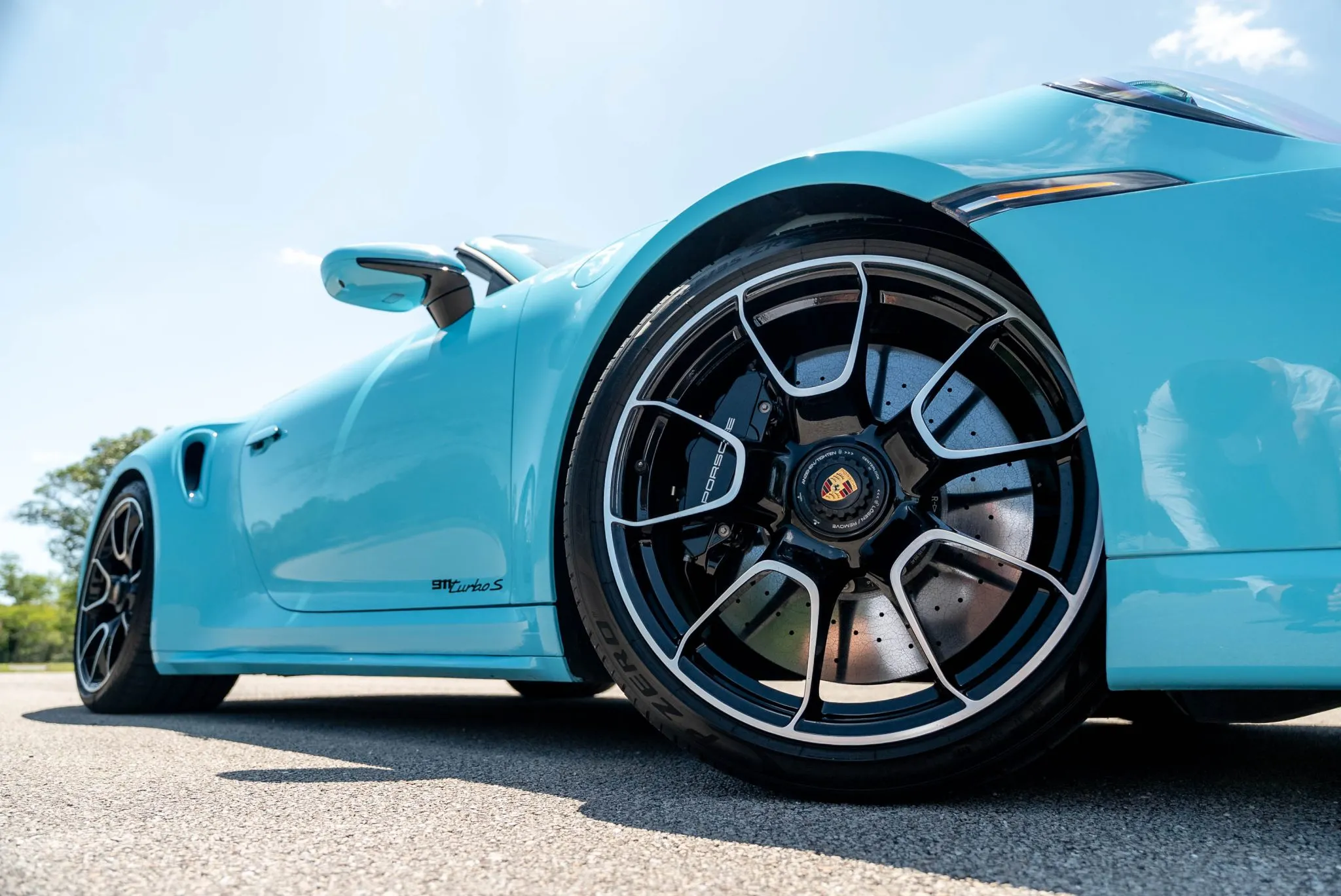 2024 Porsche 911 Turbo S Cabriolet in Olympic Blue