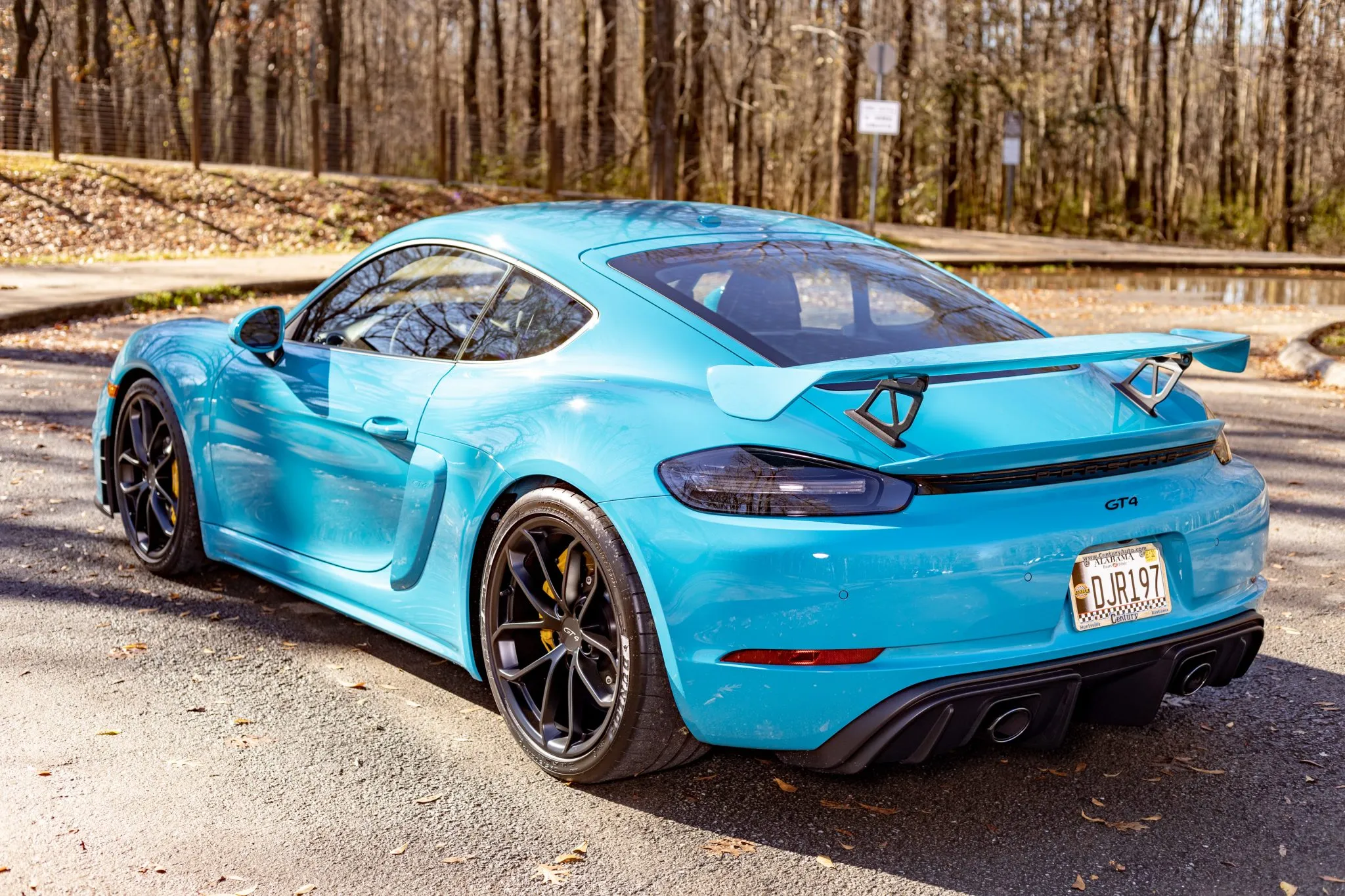2020 Porsche 718 Cayman GT4 in Miami Blue