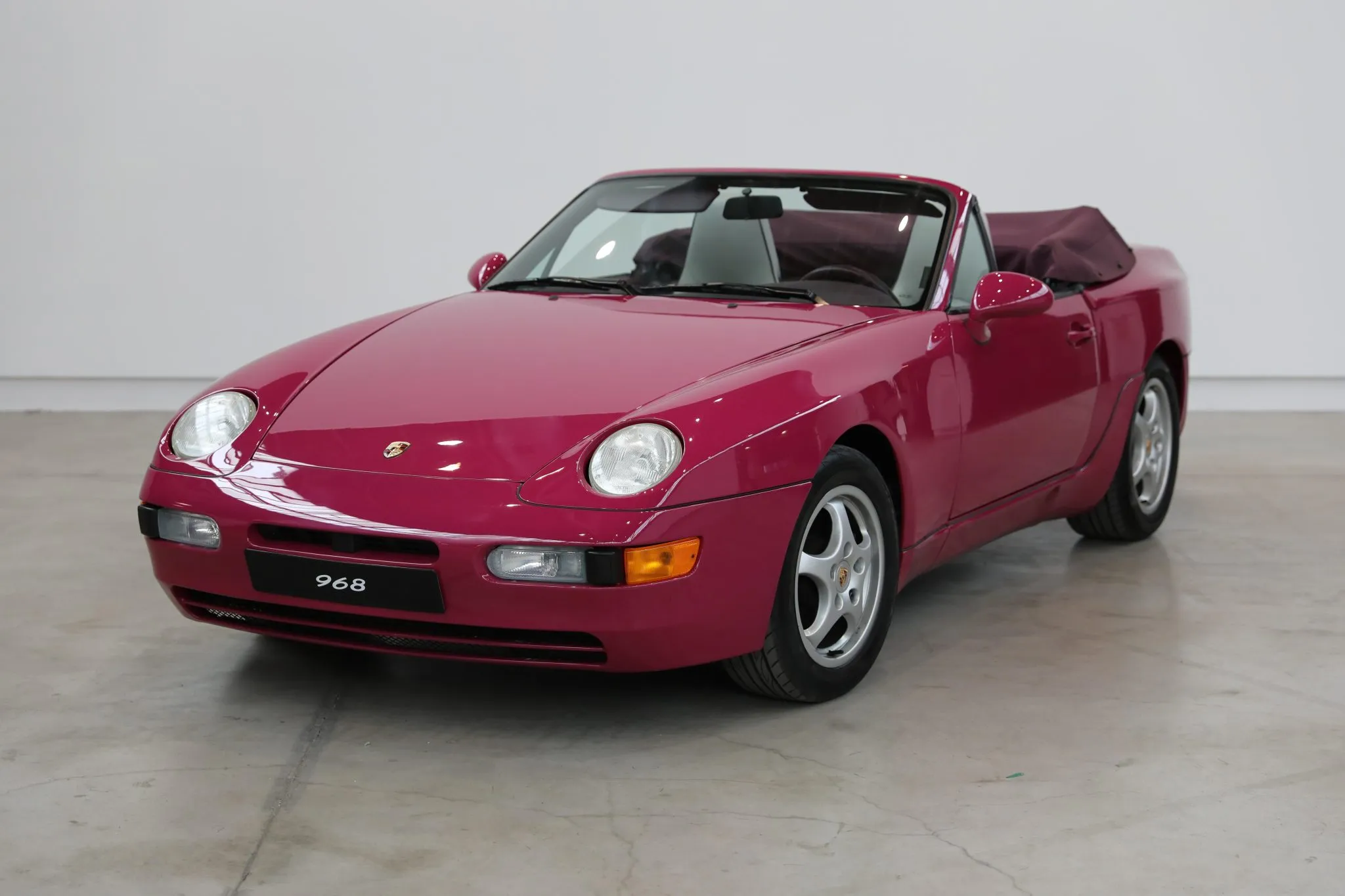 1992 Porsche 968 Cabriolet in Rubystone Red