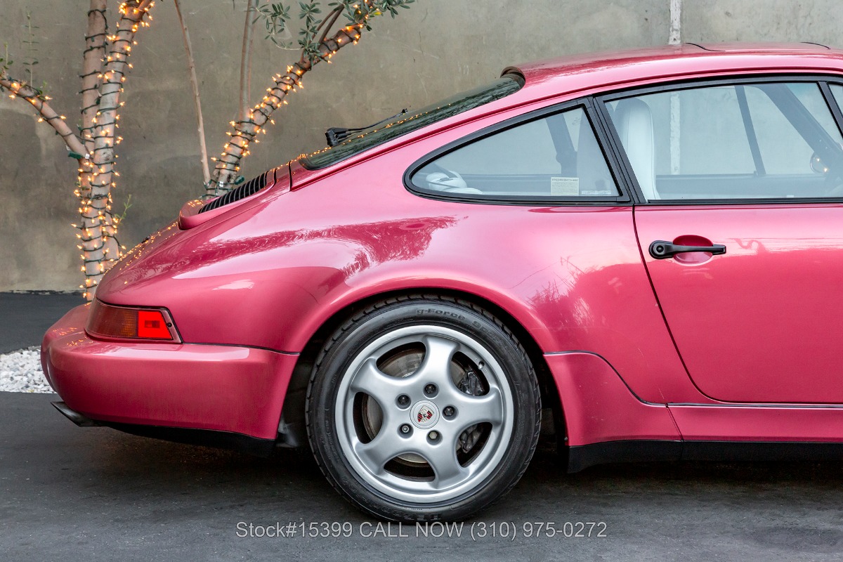 1994 Porsche 911 Carrera 4 Widebody Coupe in Rhodamine Red Metallic