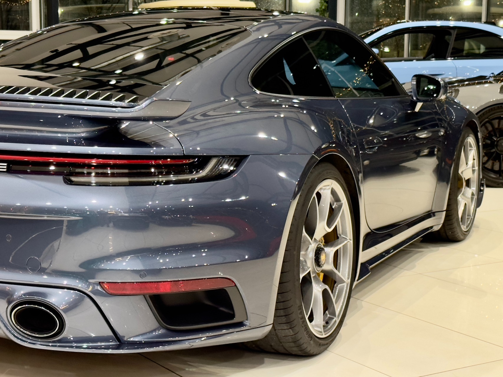 2022 Porsche 911 Turbo S Coupe in Yachting Blue Metallic 