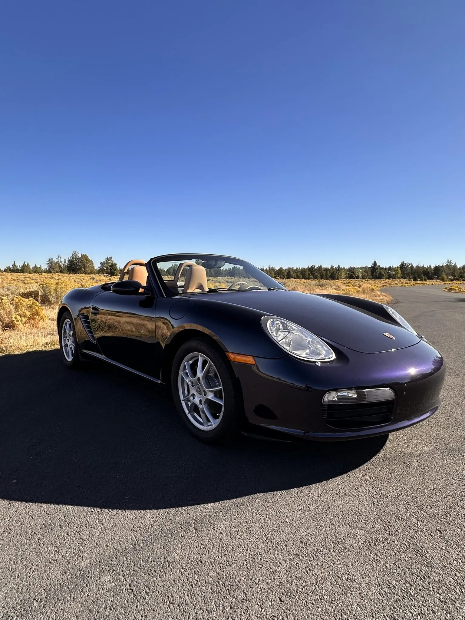 2008 Porsche Boxster in Midnight Blue Metallic