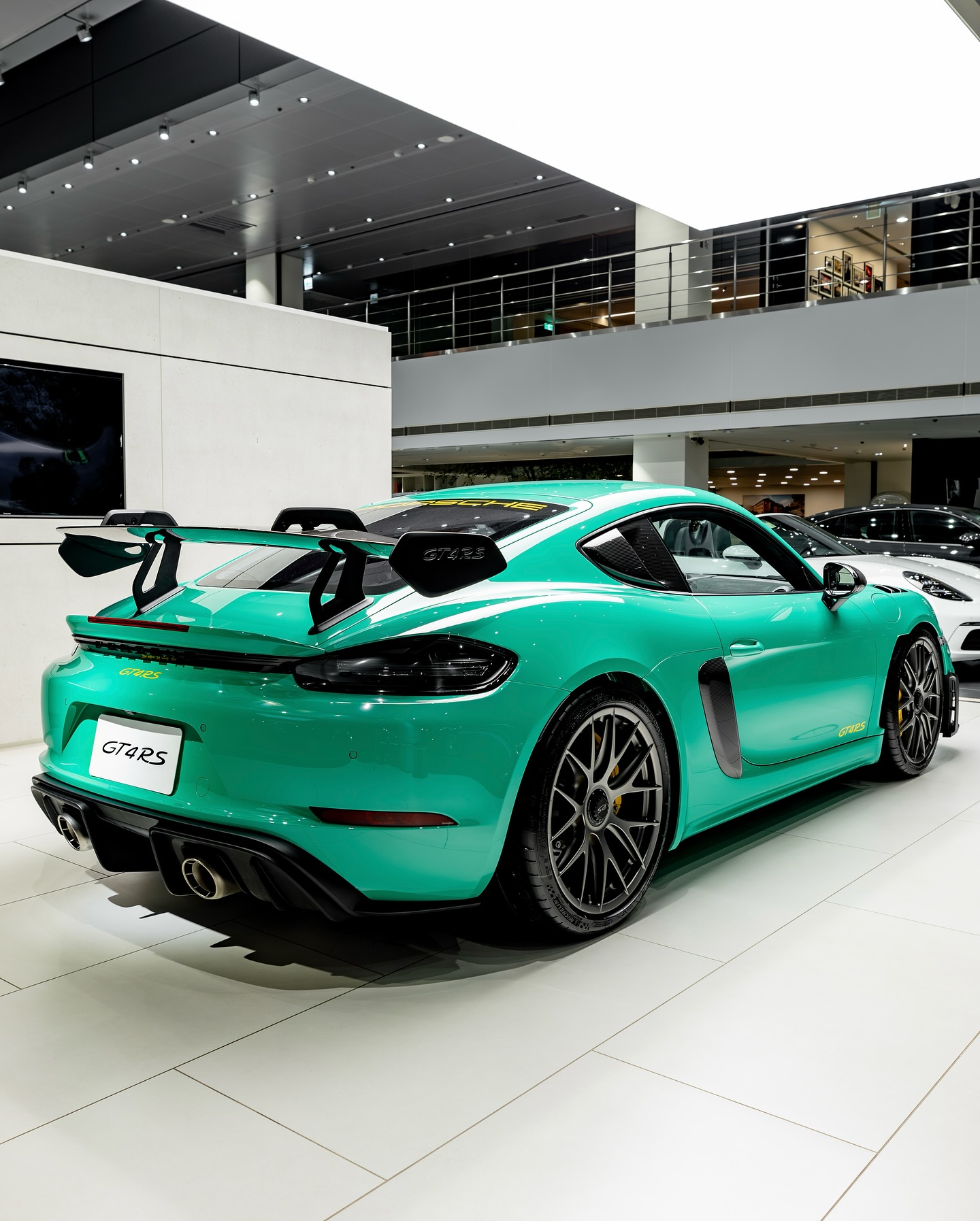 2024 Porsche 718 Cayman GT4 RS Weissach Package in Lighter Green