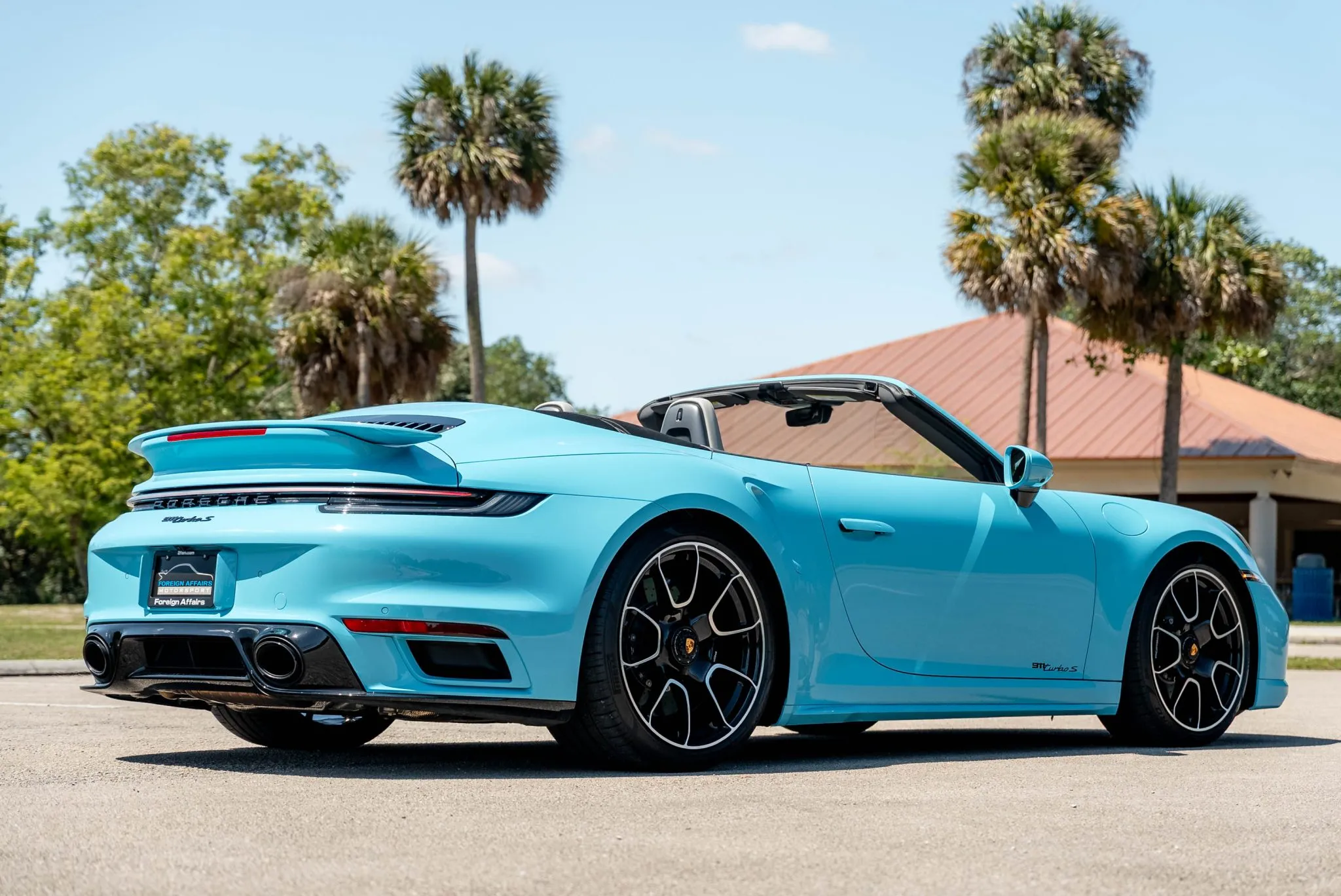 2024 Porsche 911 Turbo S Cabriolet in Olympic Blue
