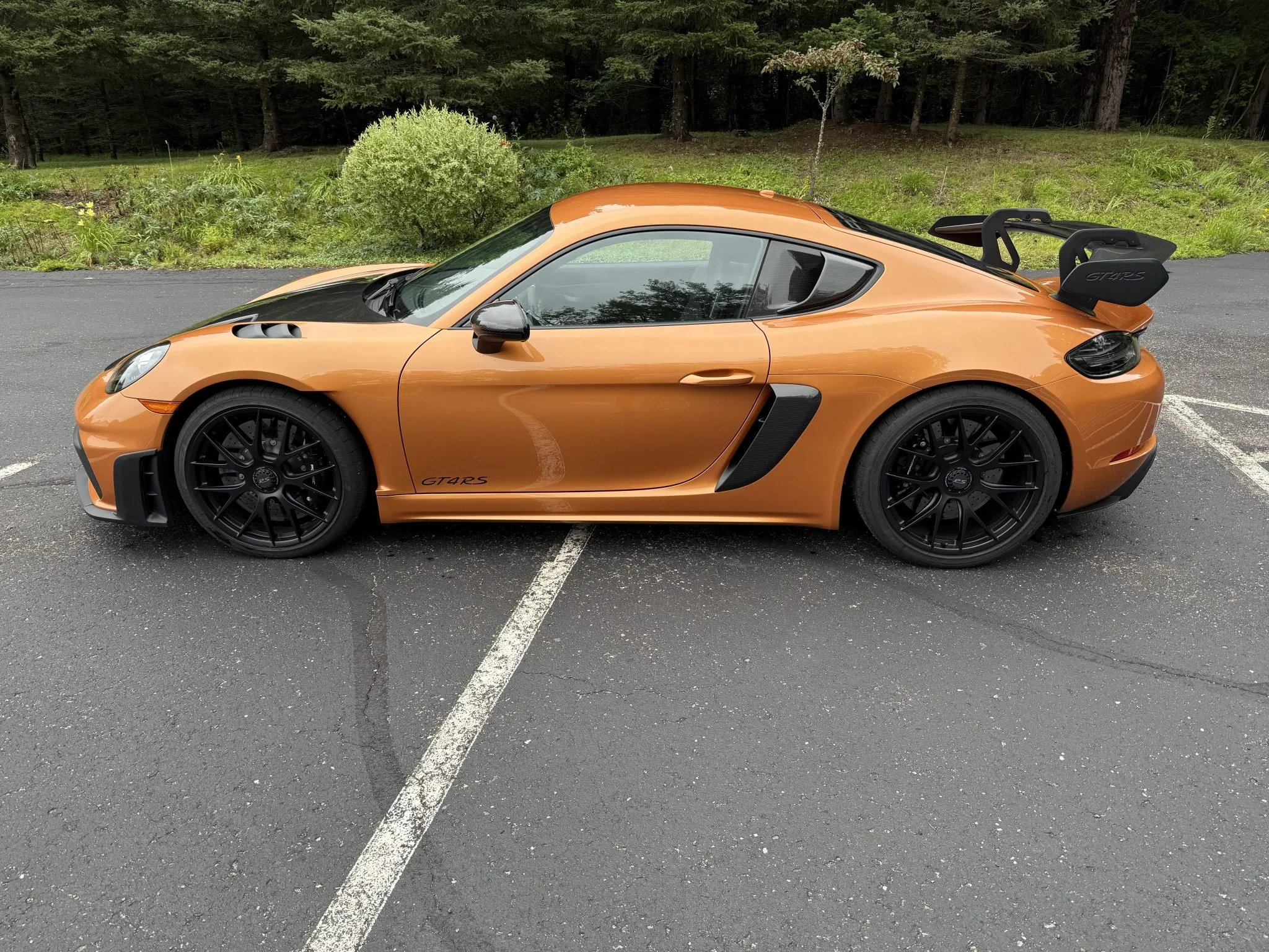 2023 Porsche 718 Cayman GT4 RS Weissach in Nordic Gold Metallic