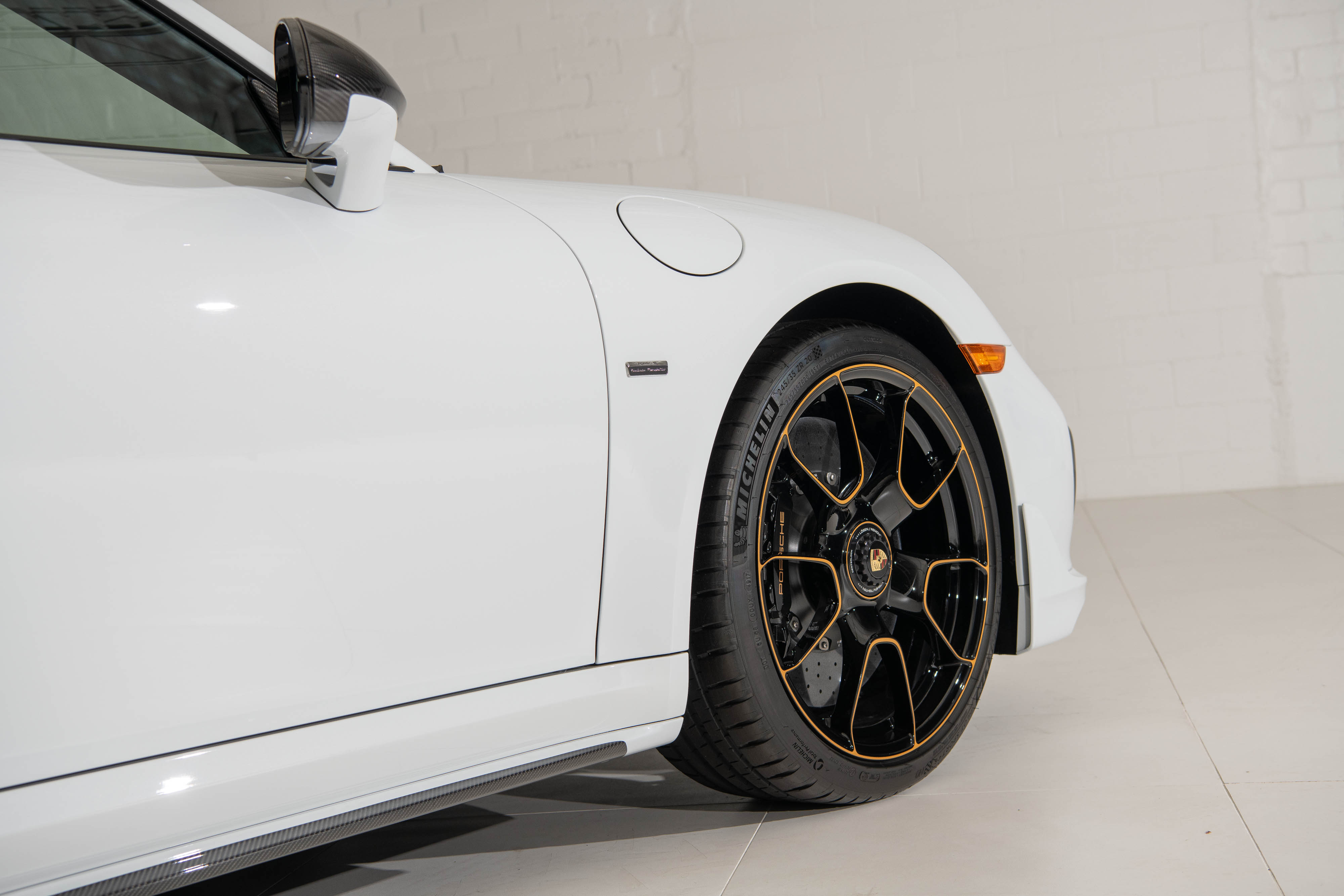 2018 Porsche 911 Turbo S Exclusive Series Coupe in Carrara White Metallic