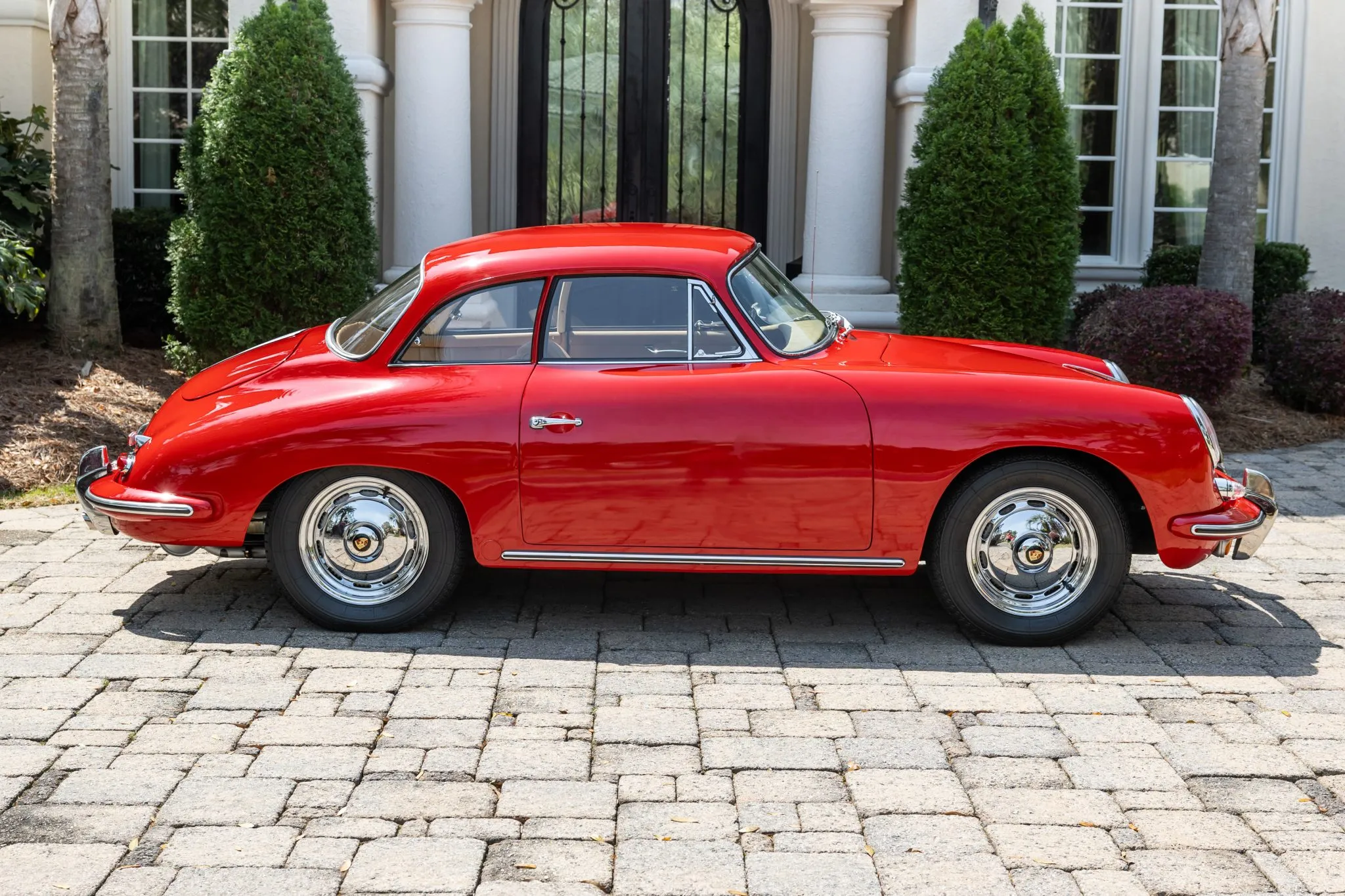 1961 Porsche 356B Karmann Notchback in Ruby Red
