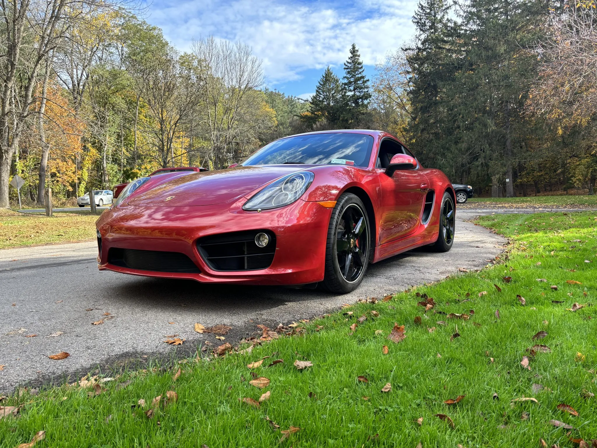 2014 Porsche Cayman S in Amaranth Red Metallic
