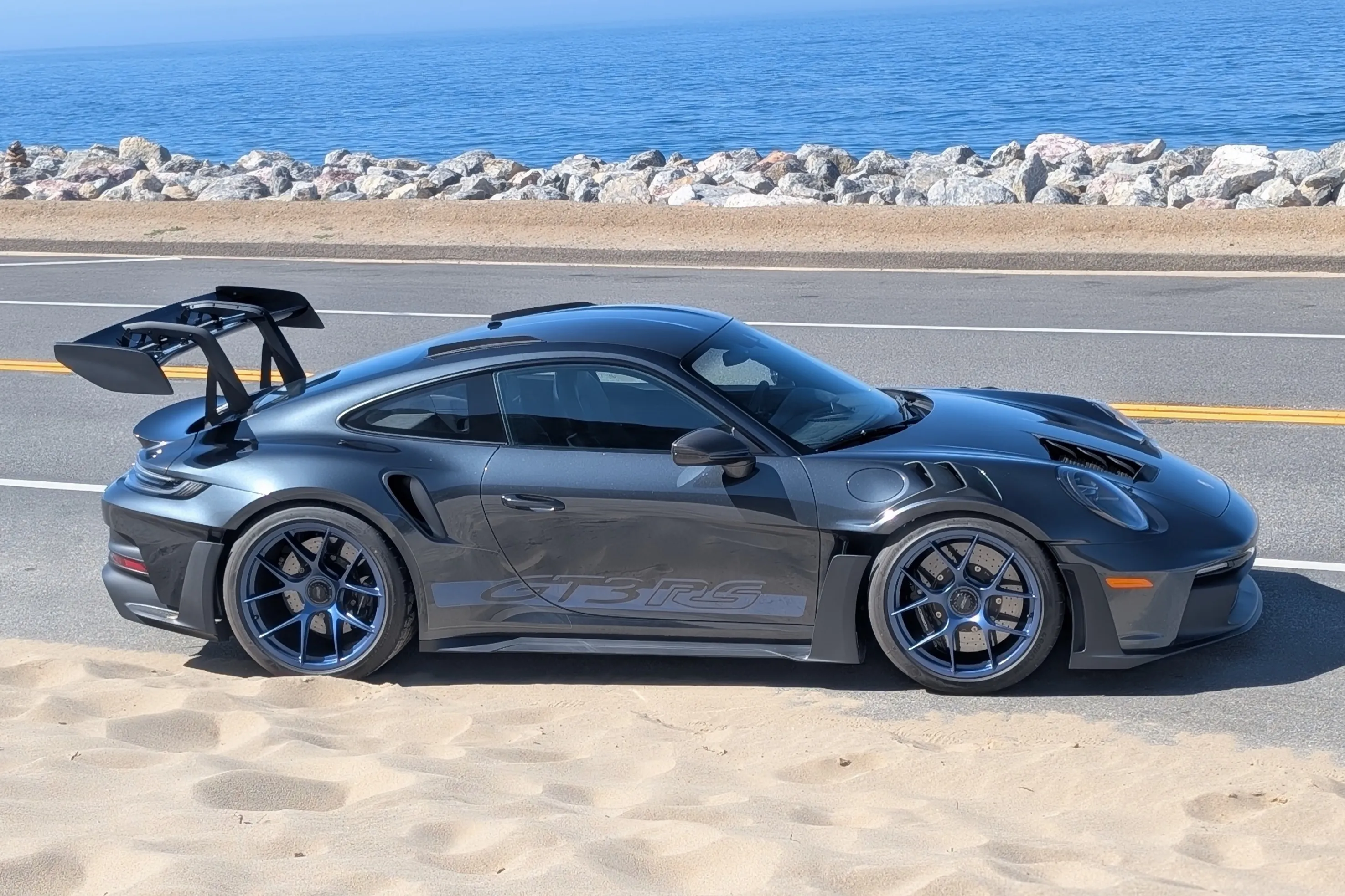 2024 Porsche 911 GT3 RS Weissach in Carbon Steel Grey Metallic