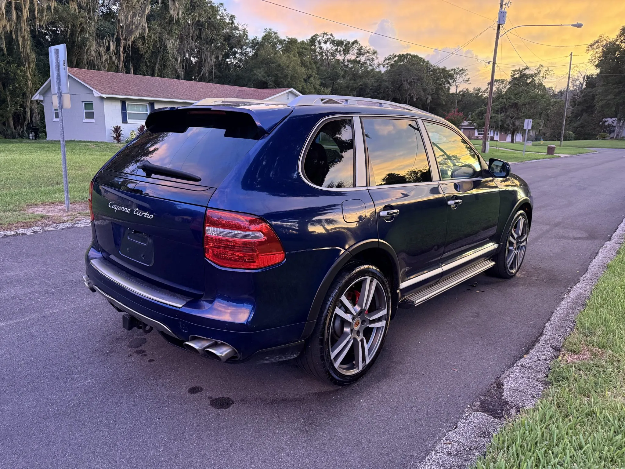 2008 Porsche Cayenne Turbo in Marine Blue Metallic