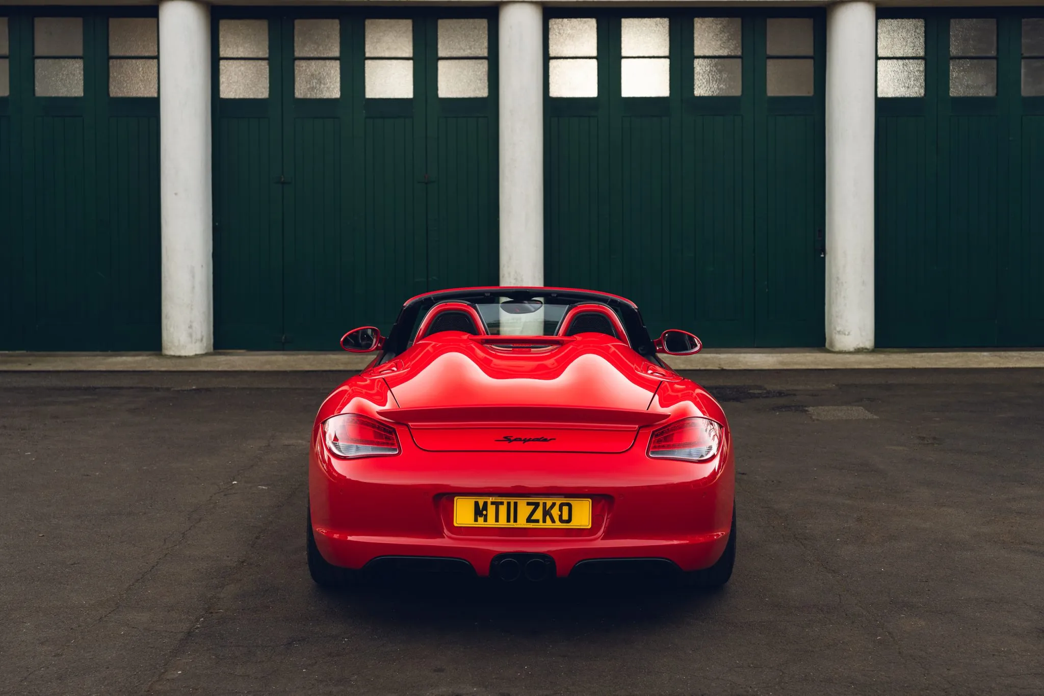 2011 Porsche Boxster Spyder in Guards Red