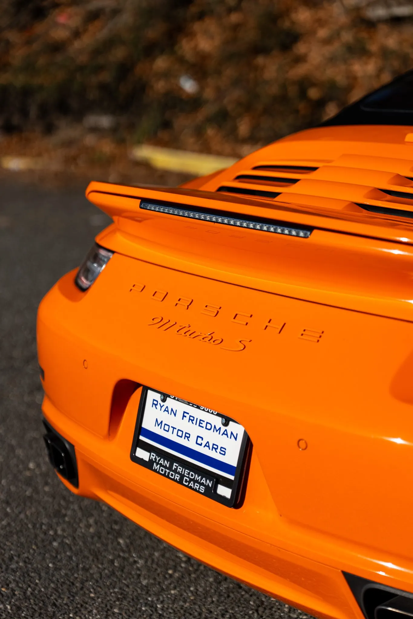 2014 Porsche 911 Turbo S Cabriolet in Pastel Orange