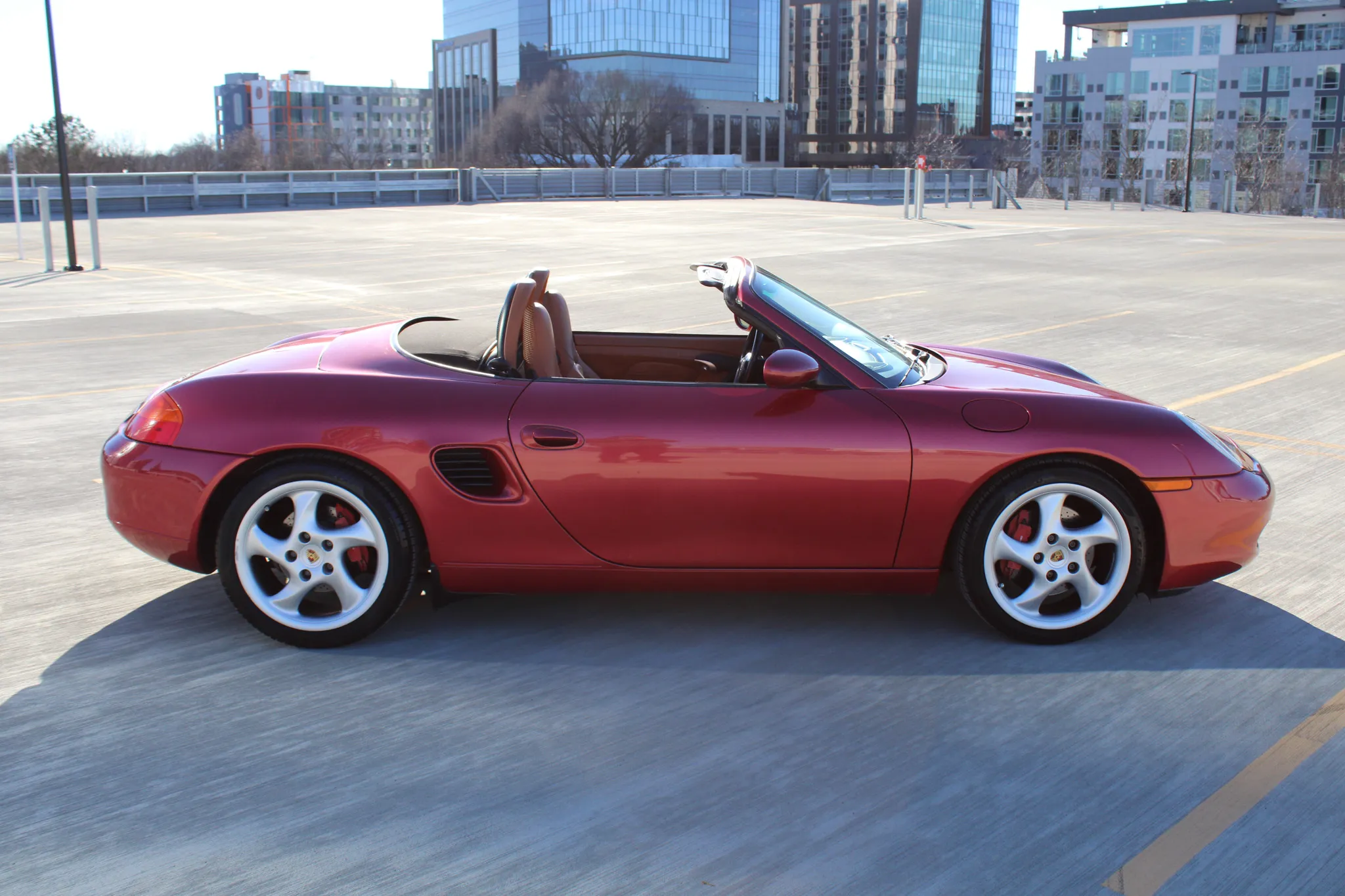 2001 Porsche Boxster S in Orient Red Metallic