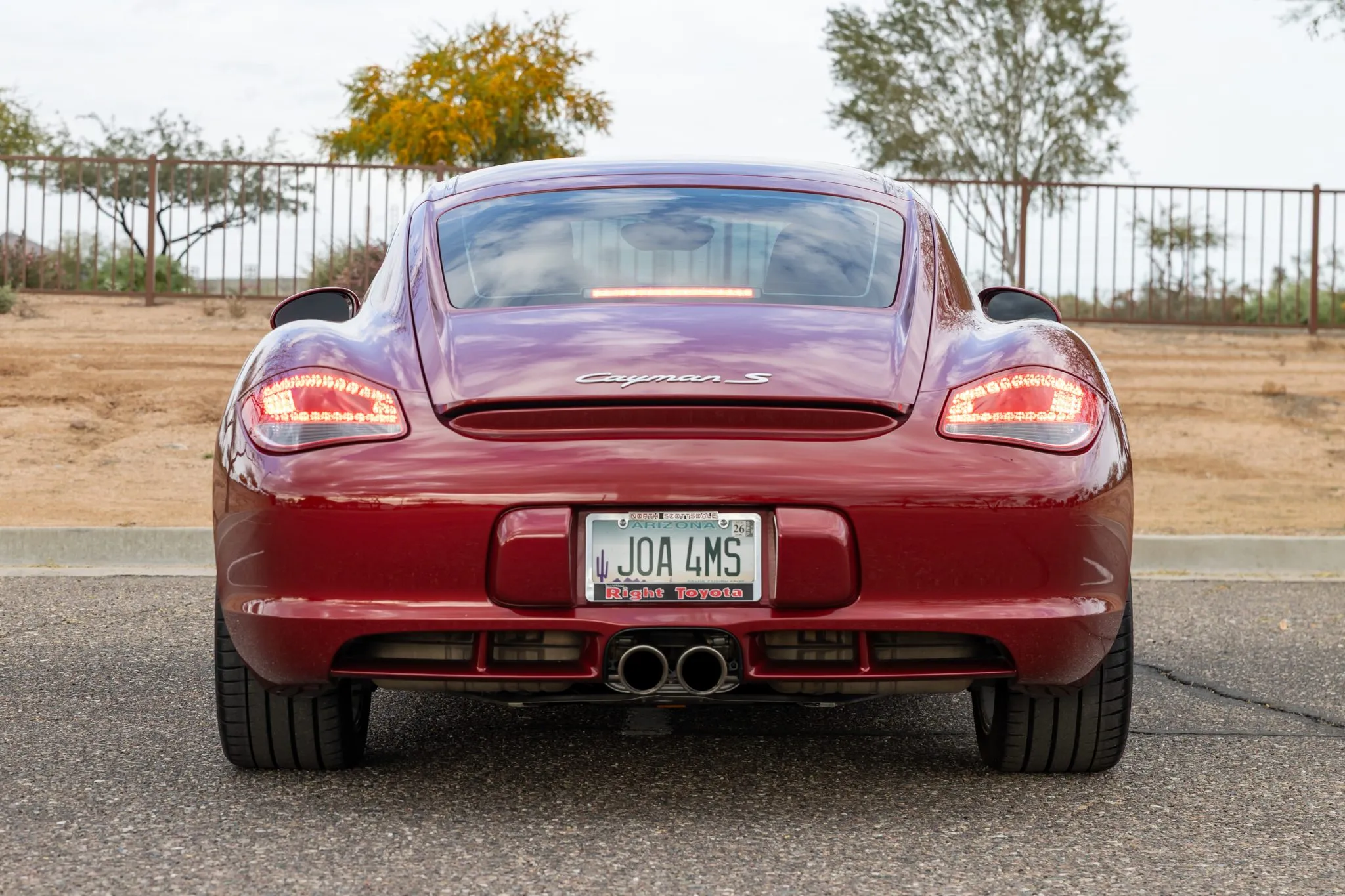 2009 Porsche Cayman S in Ruby Red Metallic