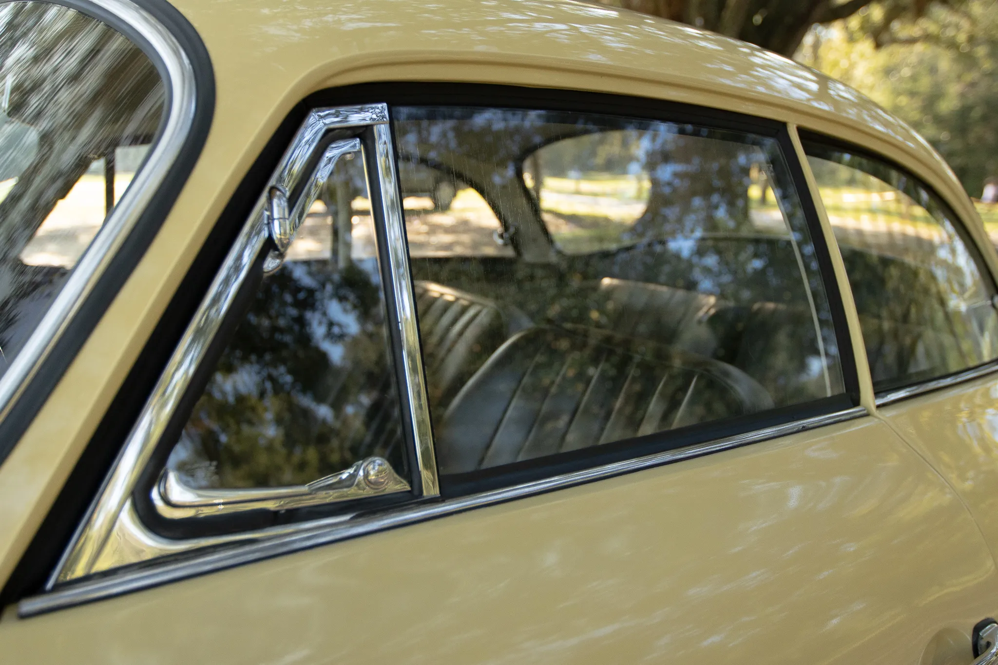 1962 Porsche 356B Karmann Notchback Coupe in Champagne Yellow