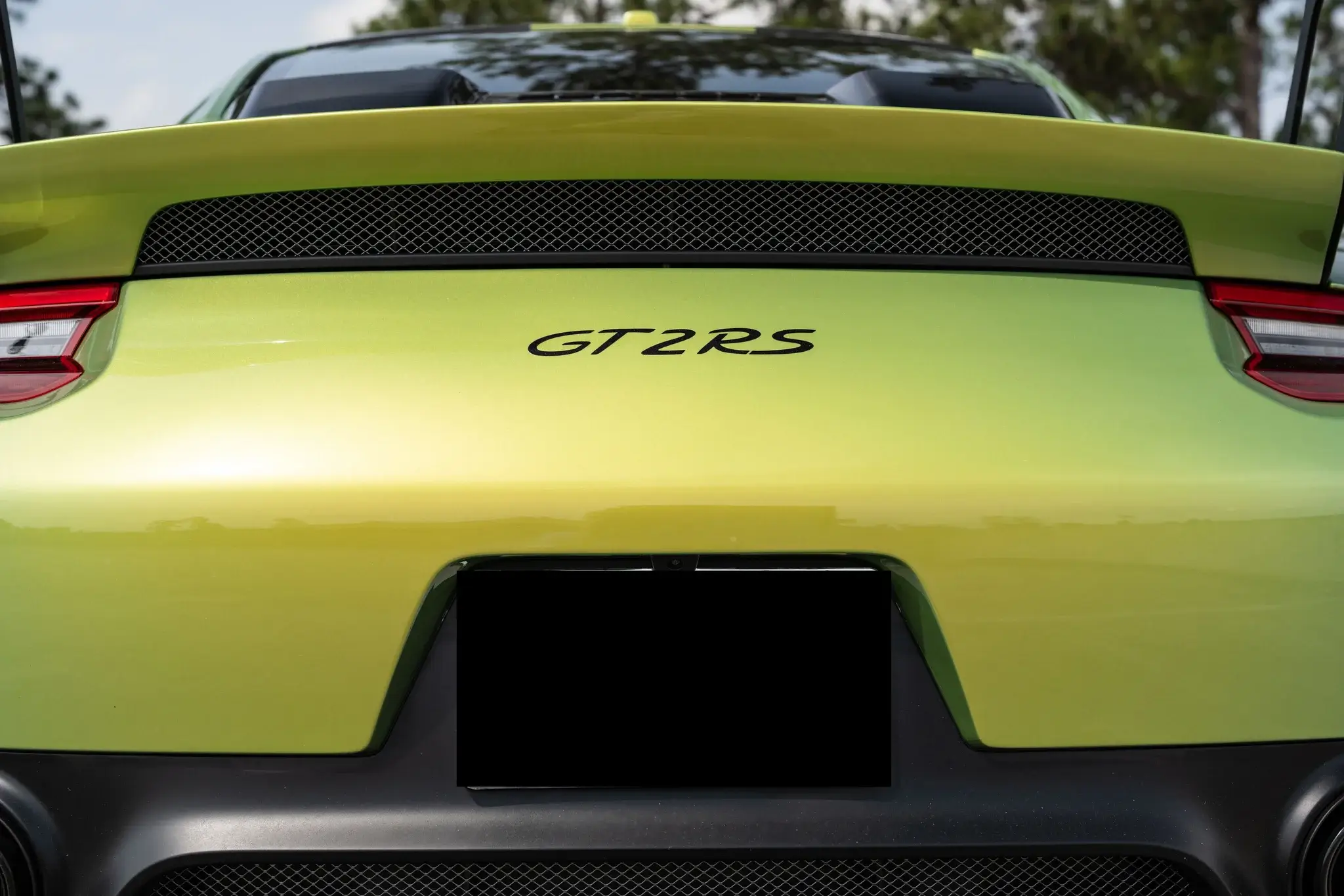 2019 Porsche 911 GT2 RS in Python Green Chromaflair